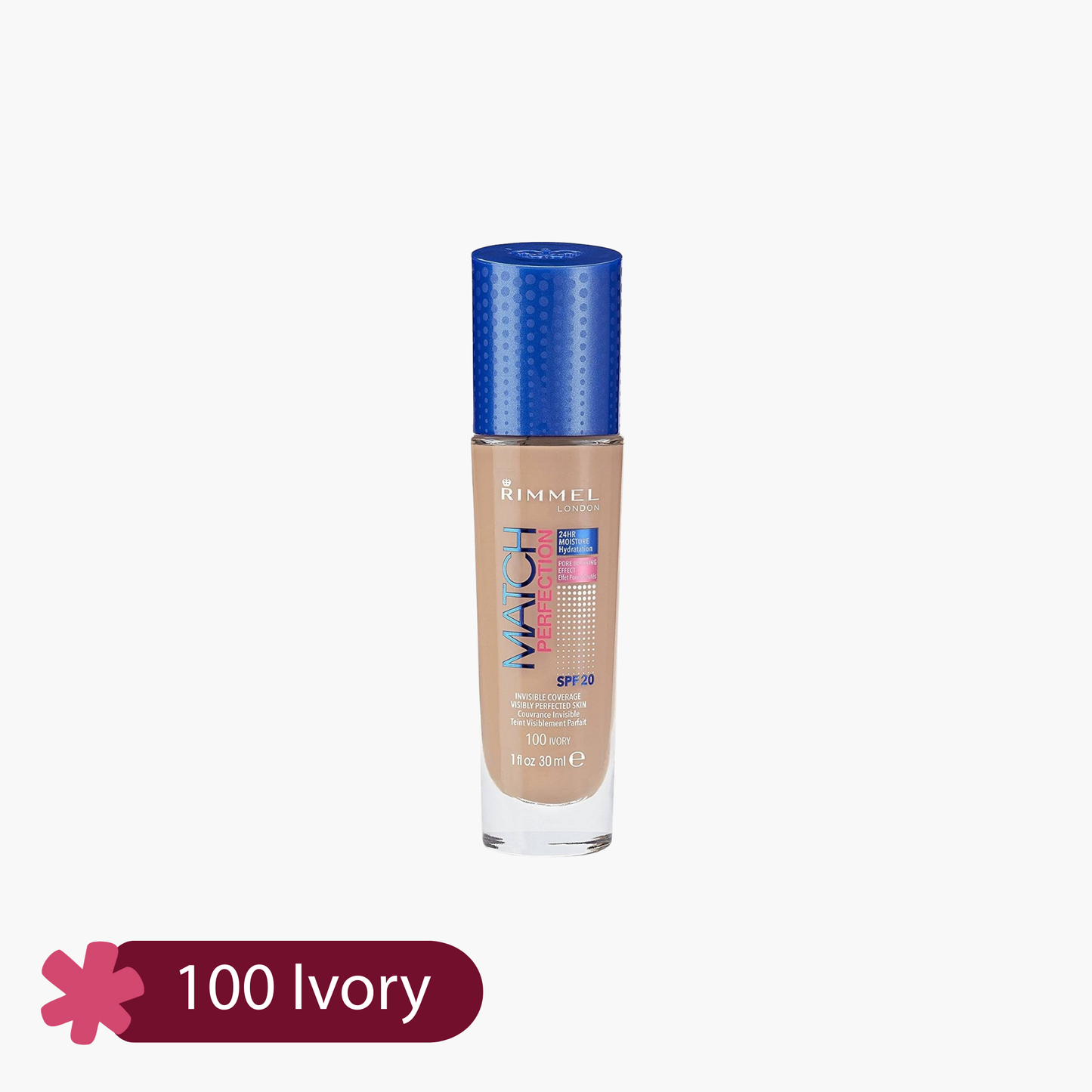 Rimmel Match Perfection Invisible Coverage Foundation SPF 20 30ml