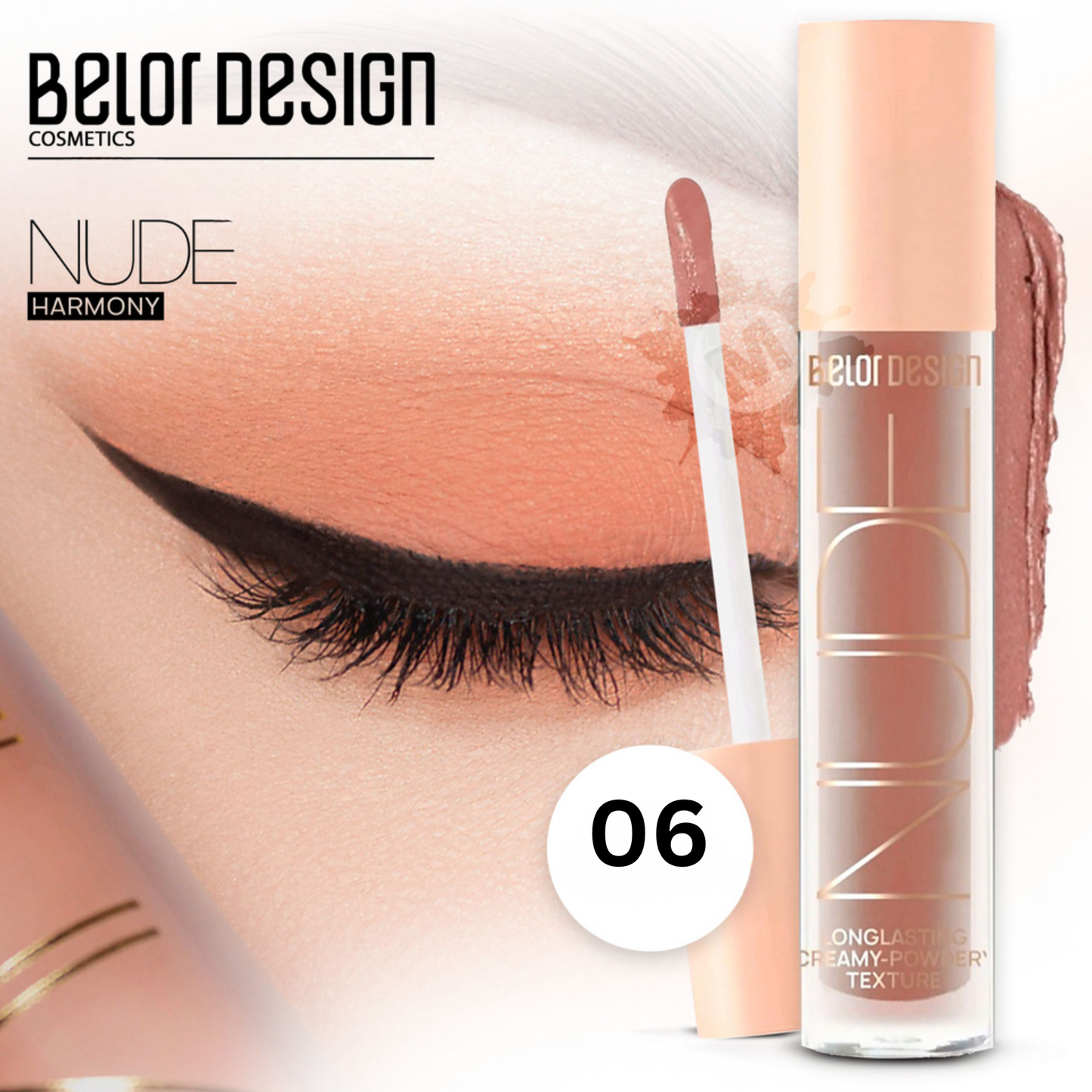 Belor Design Nude Harmony Long Lasting Matte Eyeshadow 4.6gm