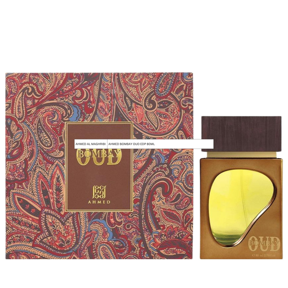 Ahmed Al Maghribi Bombay Oud Extrait De Parfum For Men