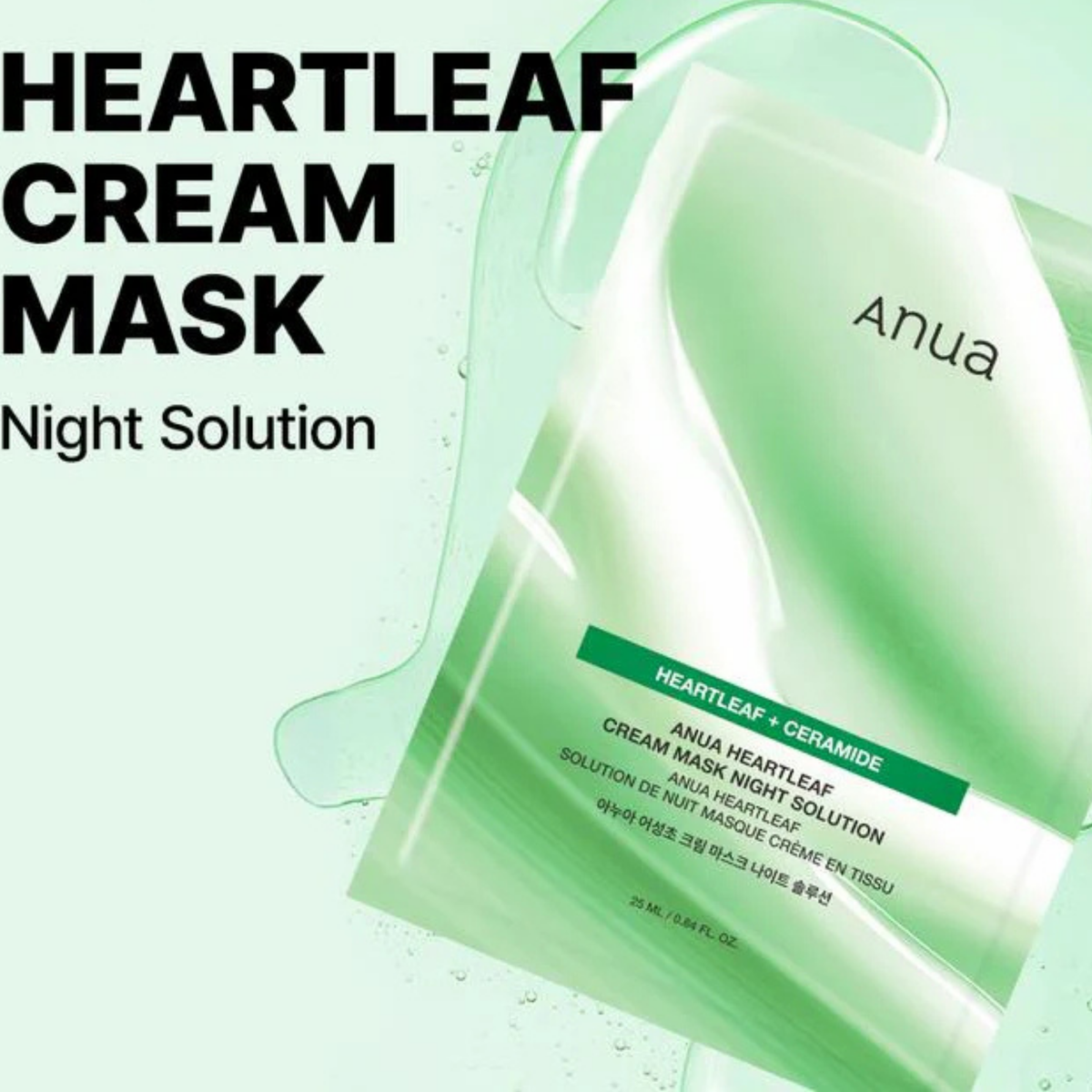 Anua Heartleaf Cream Sheet Mask Night Solution