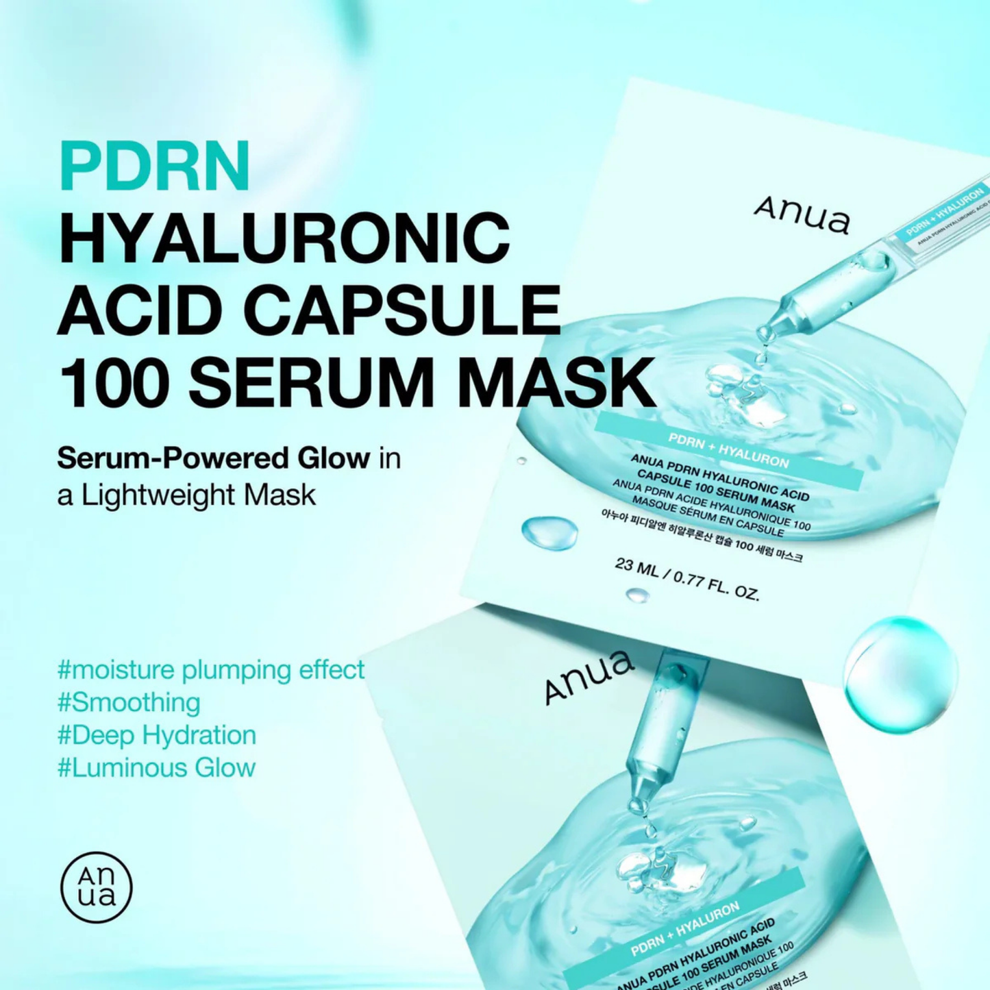 Anua PDRN Hyaluronic Acid Capsule 100 Serum Mask