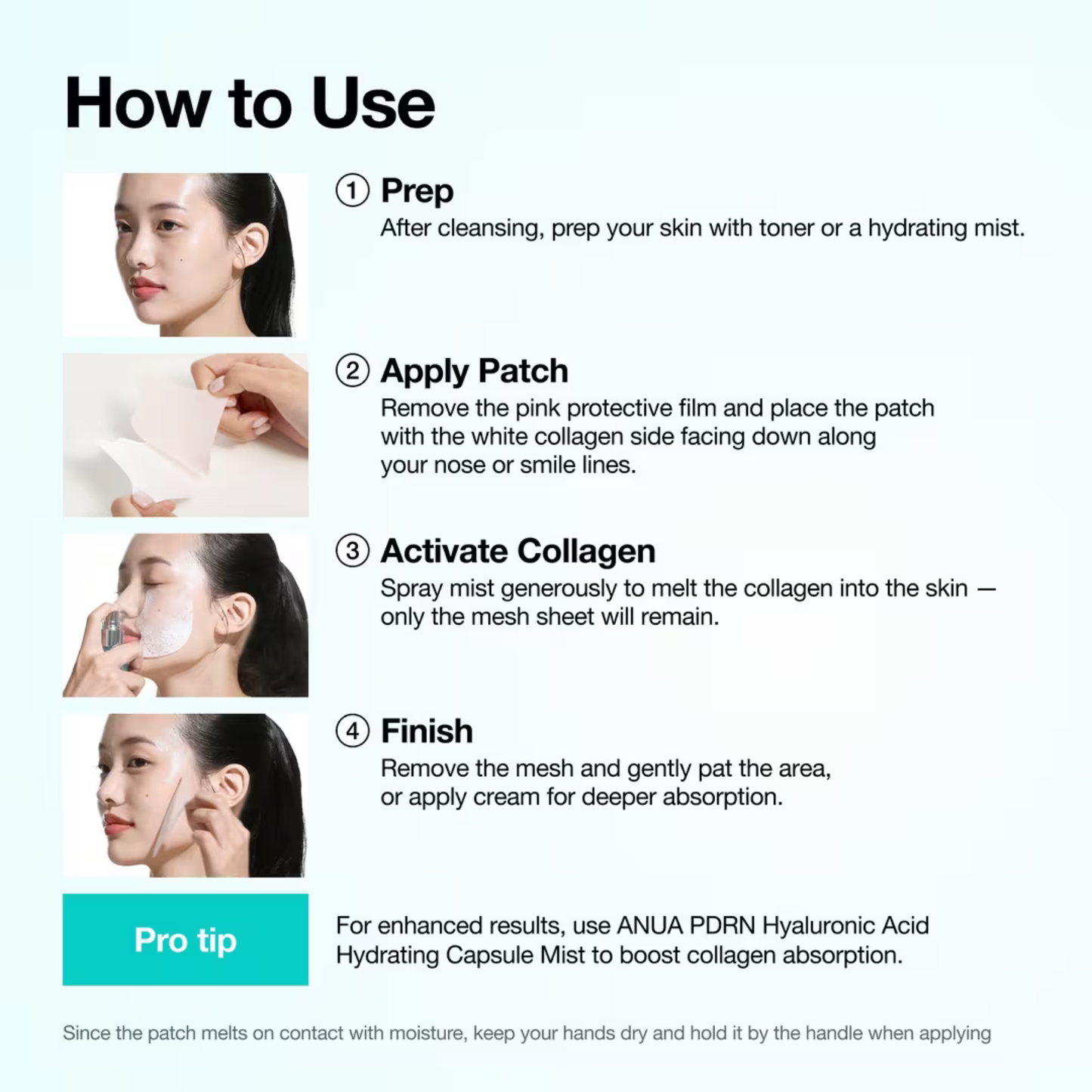 Anua Salmon DNA PDRN Collagen Melting Patch for Glass Skin