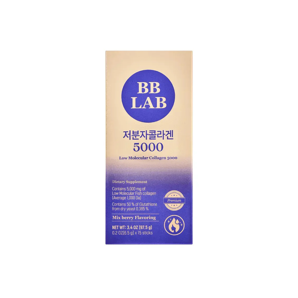 BB LAB Low Molecular Collagen 5000 Powder Sticks Supplement 97.5gm