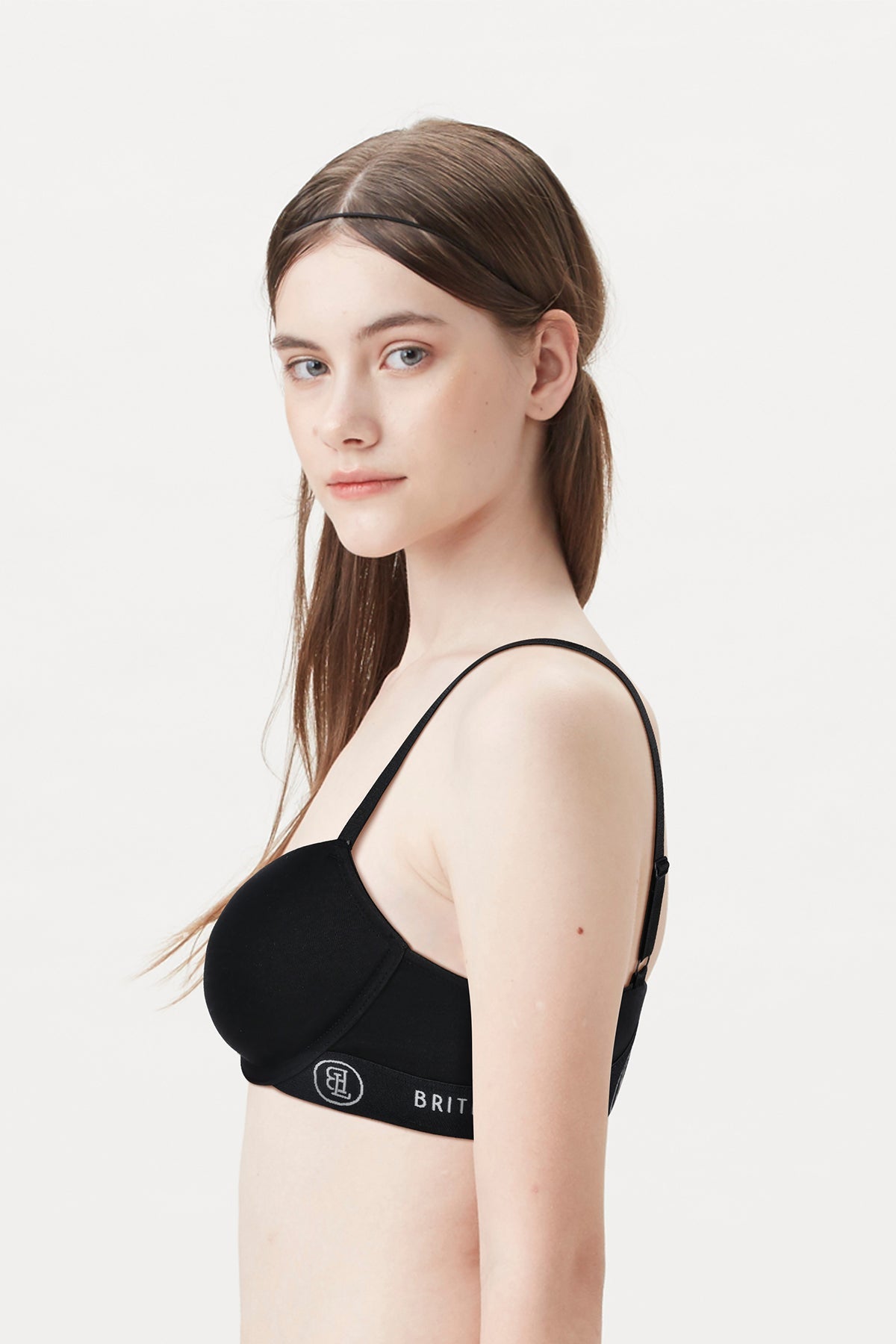BLS Cheree Wired And Padded Cotton Bra Black