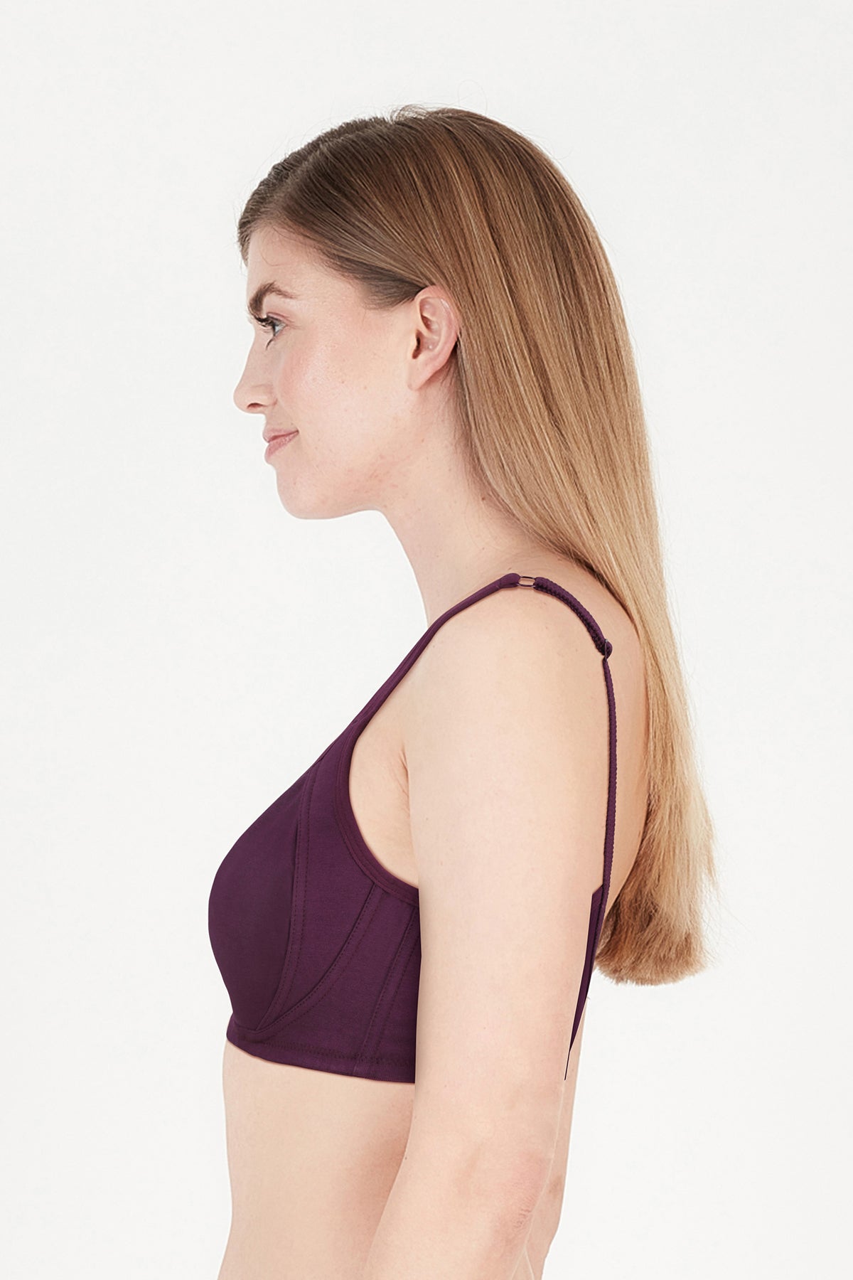 BLS Calantha Non Wired And Non Padded Cotton Bra Purple