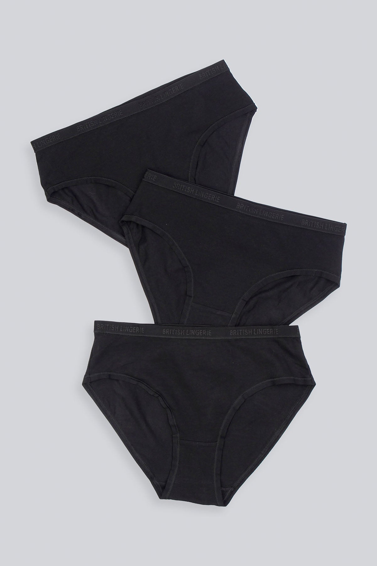 BLS Pamela Cotton Panty Black Pack Of 3