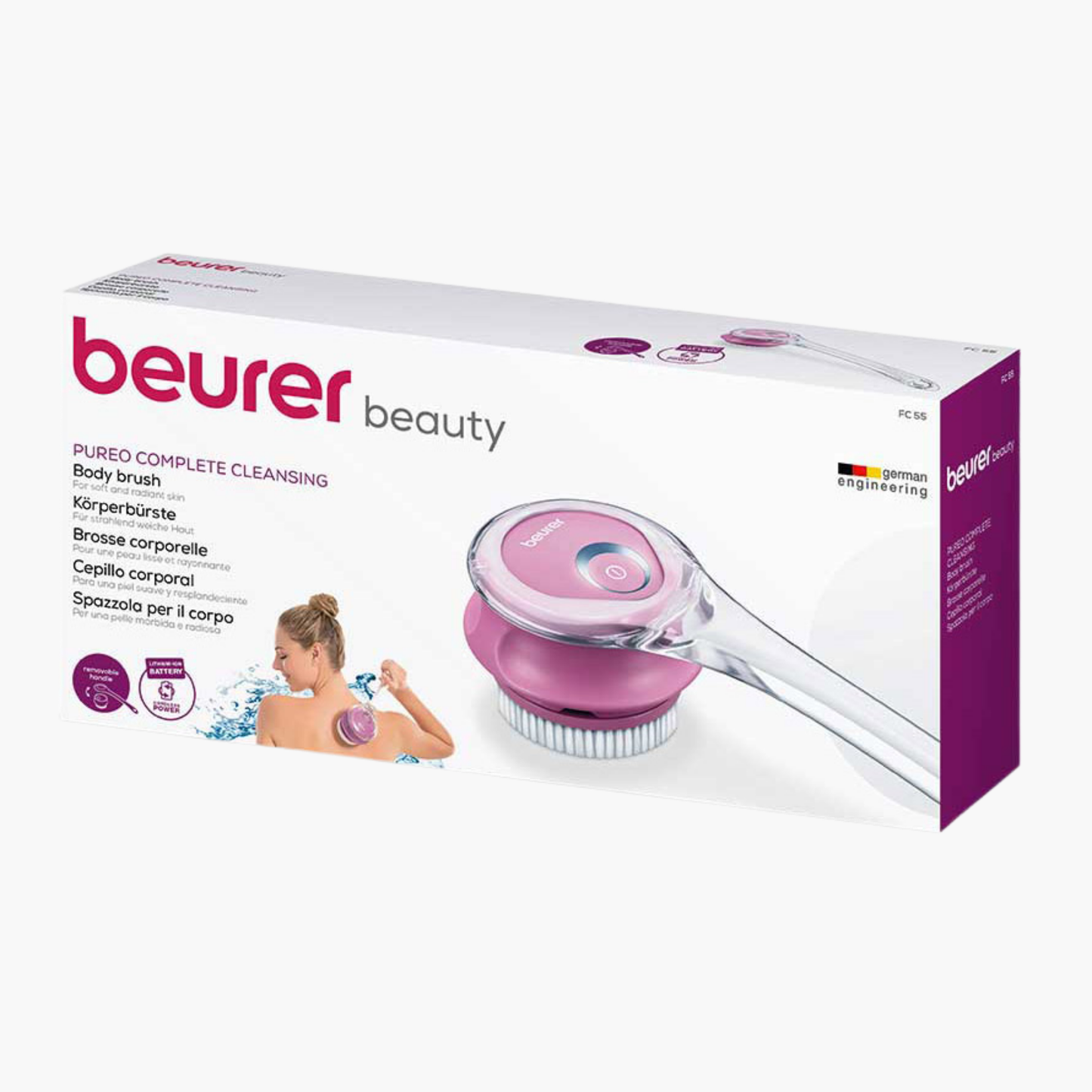 Beurer Pureo Complete Cleansing Body Brush FC-55