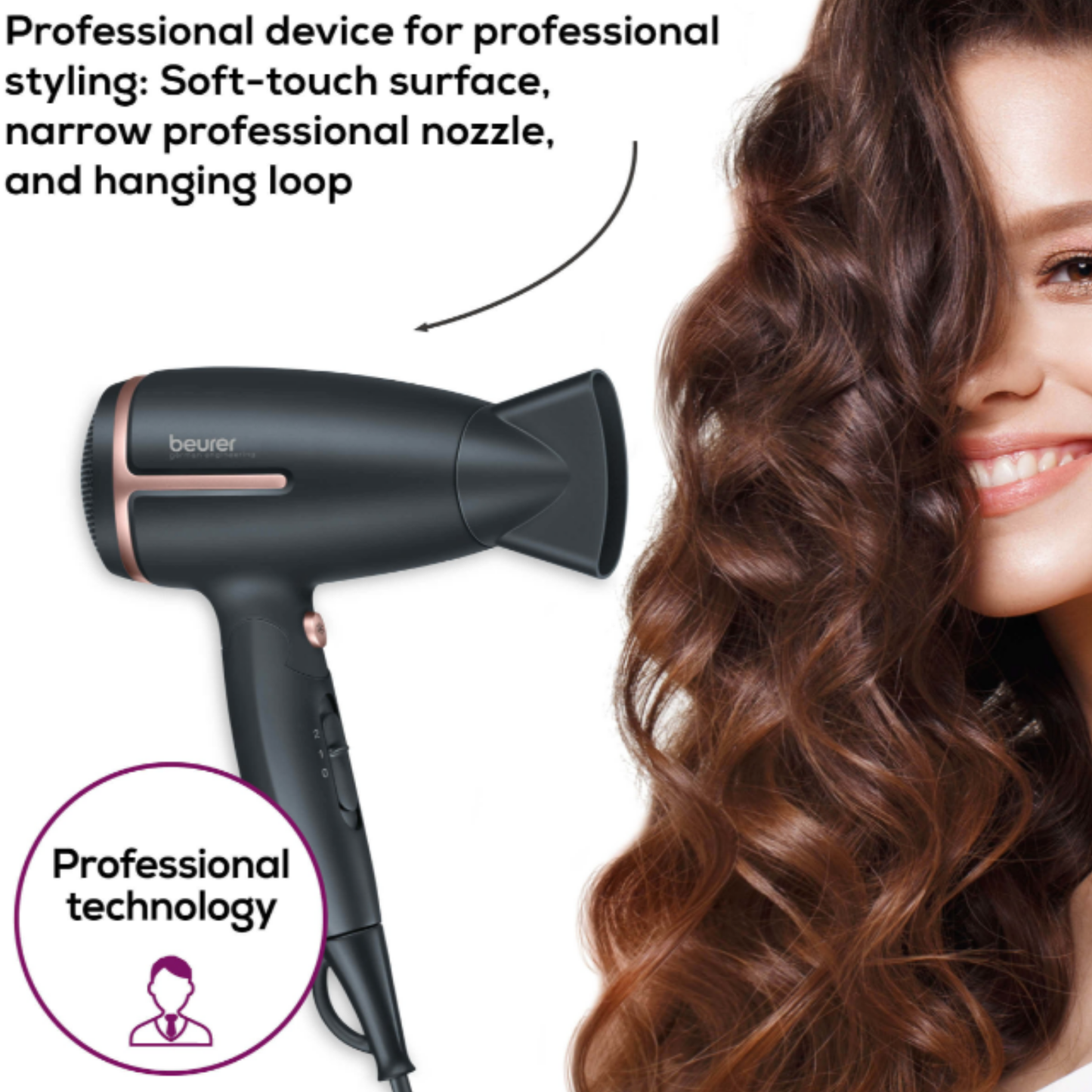 Beurer Style Pro Travel Hair Dryer HC-25