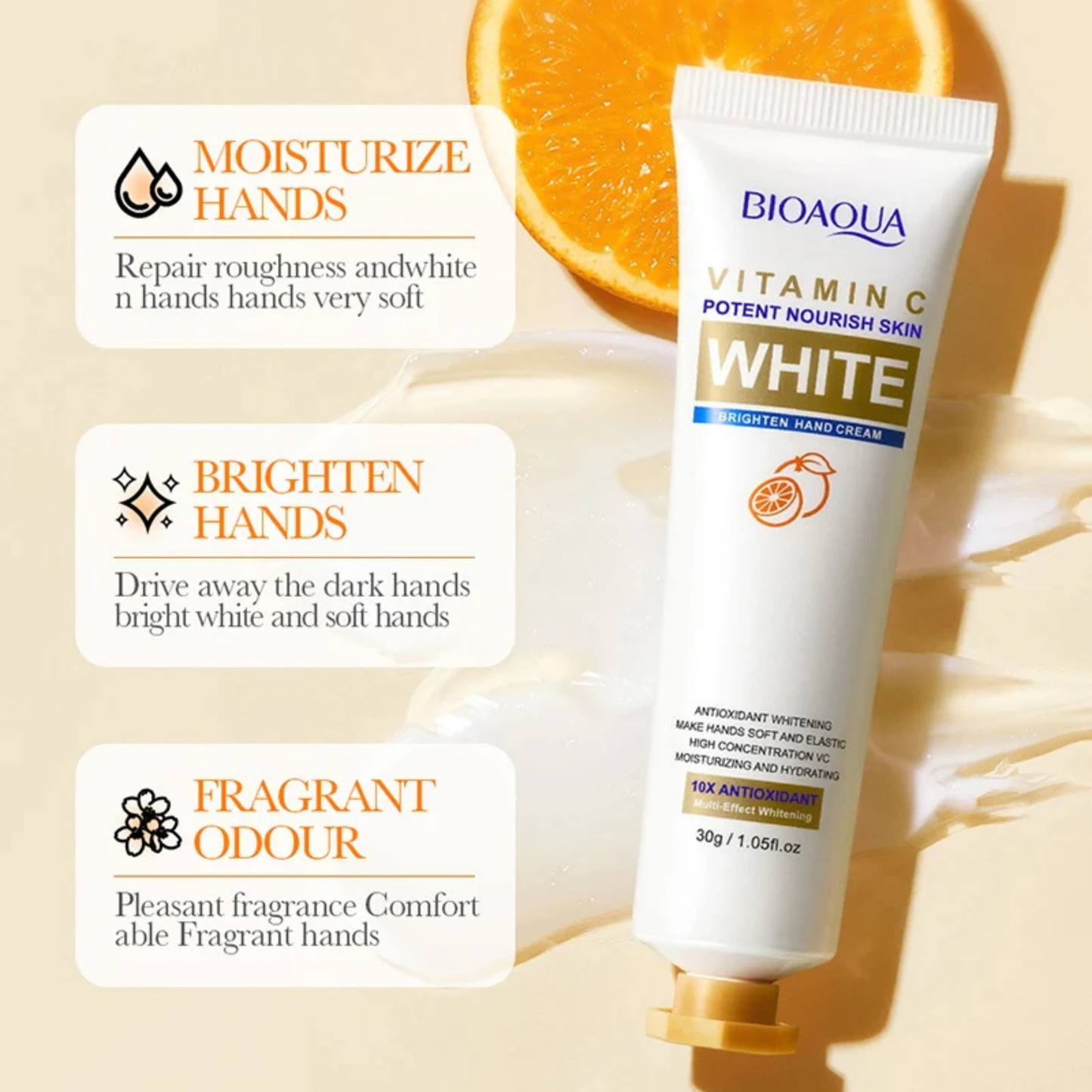 Bioaqua Vitamin C White Brighten Hand Cream