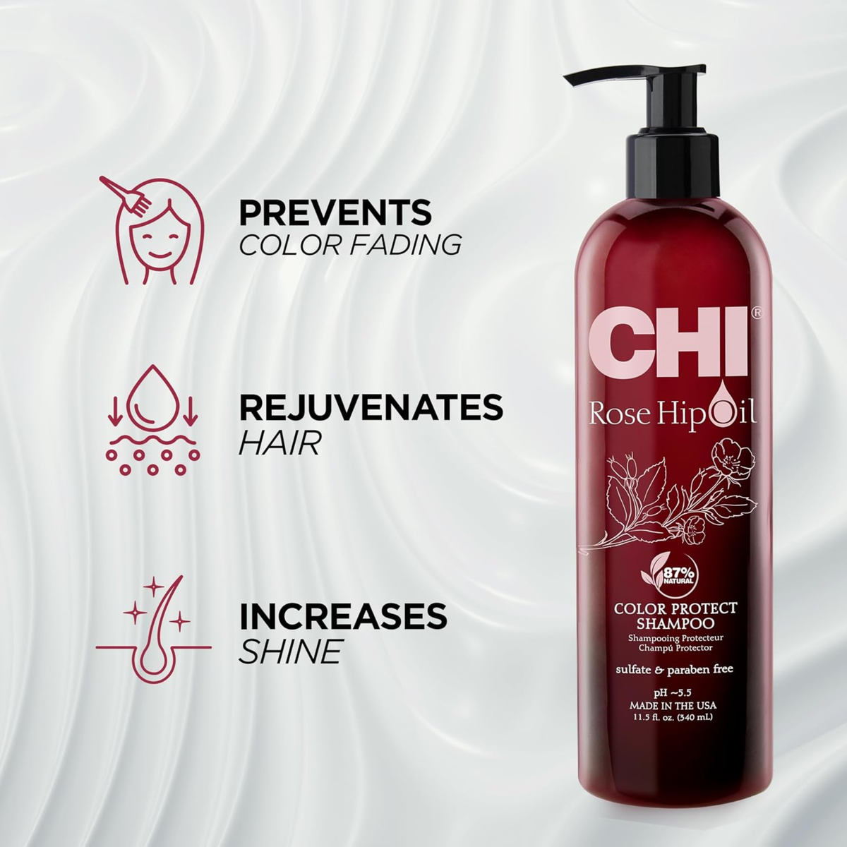 CHI RoseHip Oil Protecting Shampoo