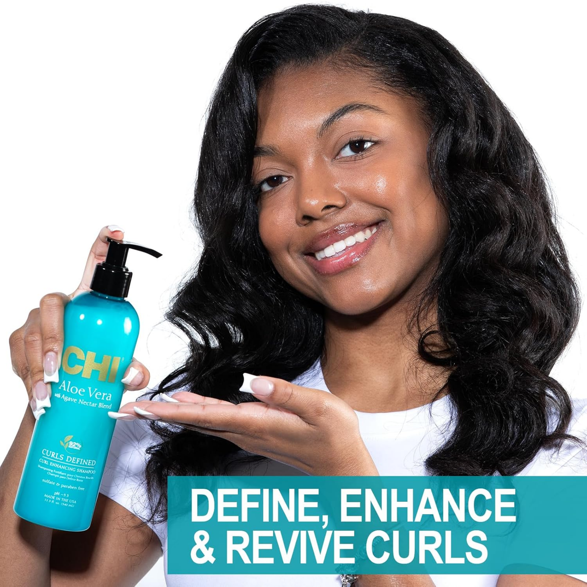 CHI Aloe Vera Curl Enhancing Shampoo