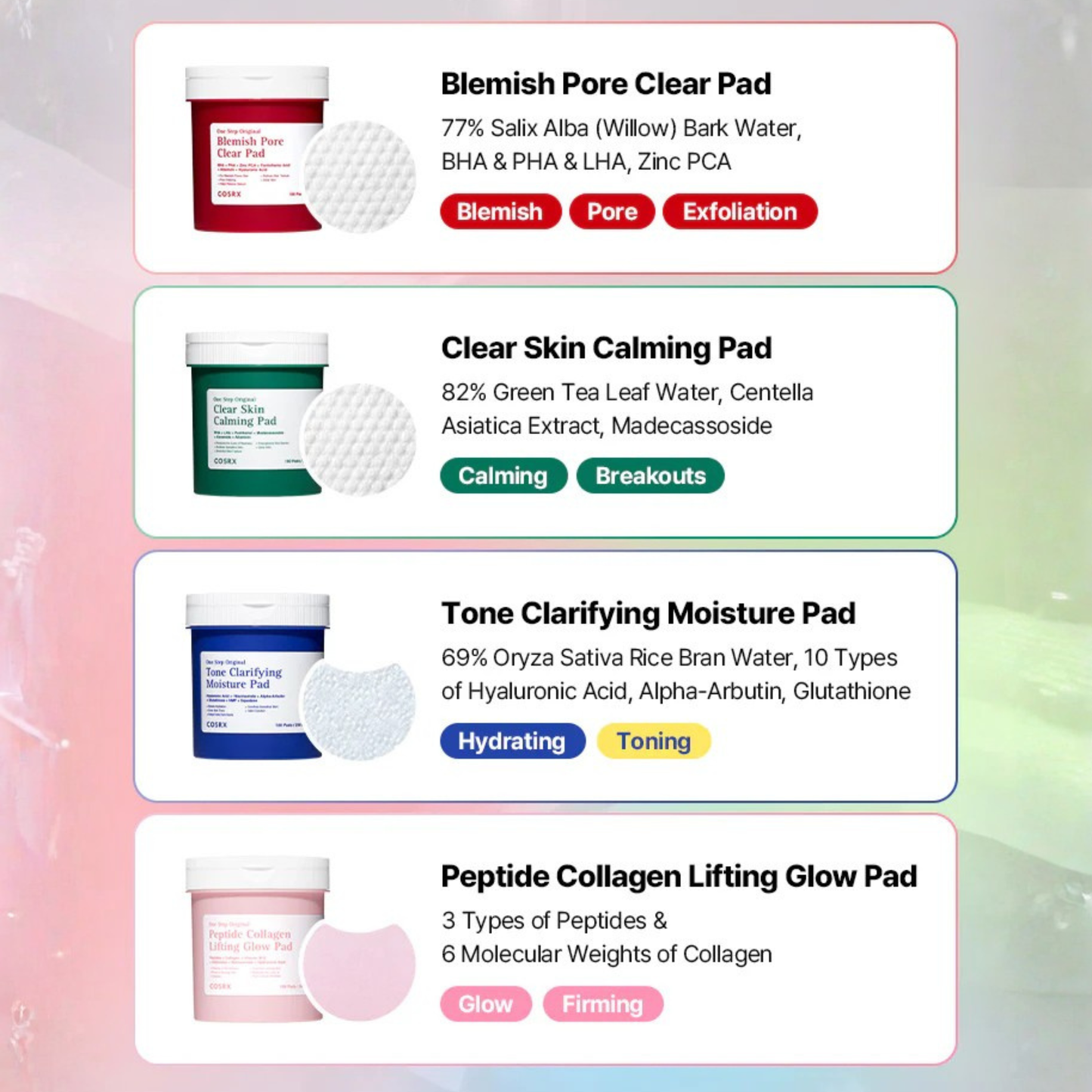 COSRX One Step Original Clear Skin Calming Pad