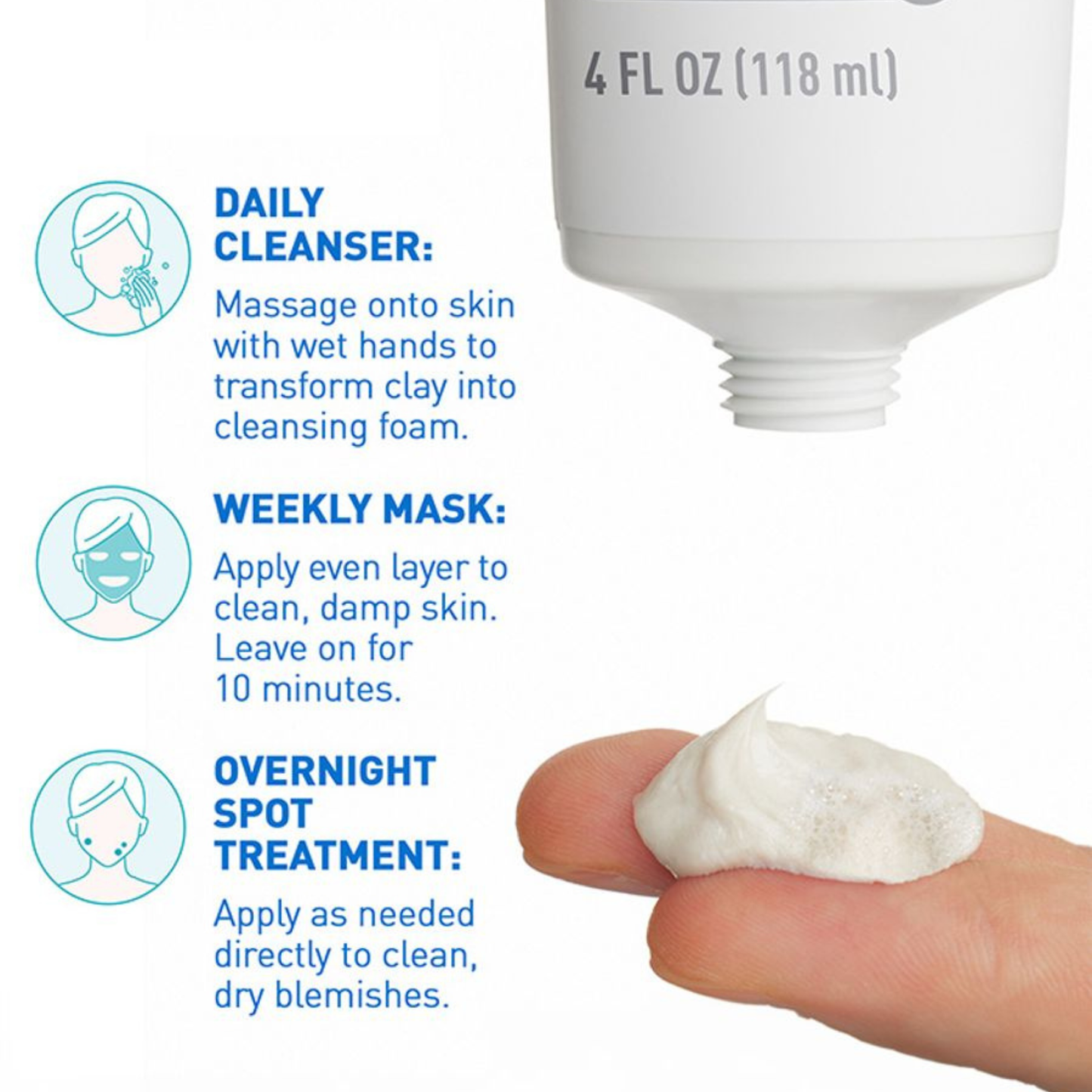 CeraVe Acne Clay To Foam Cleanser