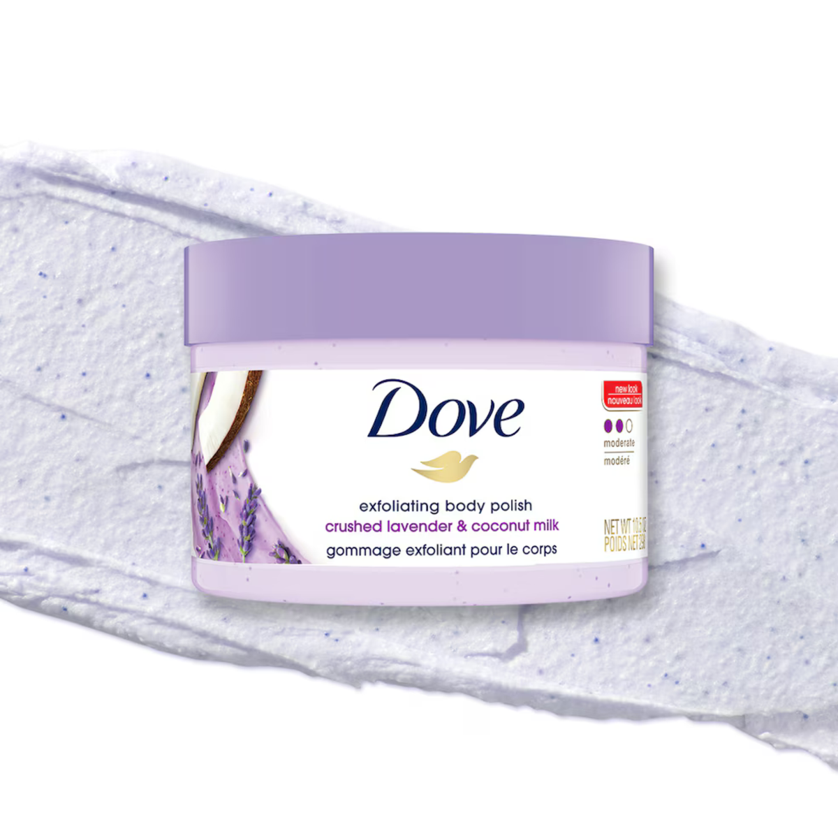 Dove Crushed Lavender & Coconut Milk Exfoliating Body Polish Scrub