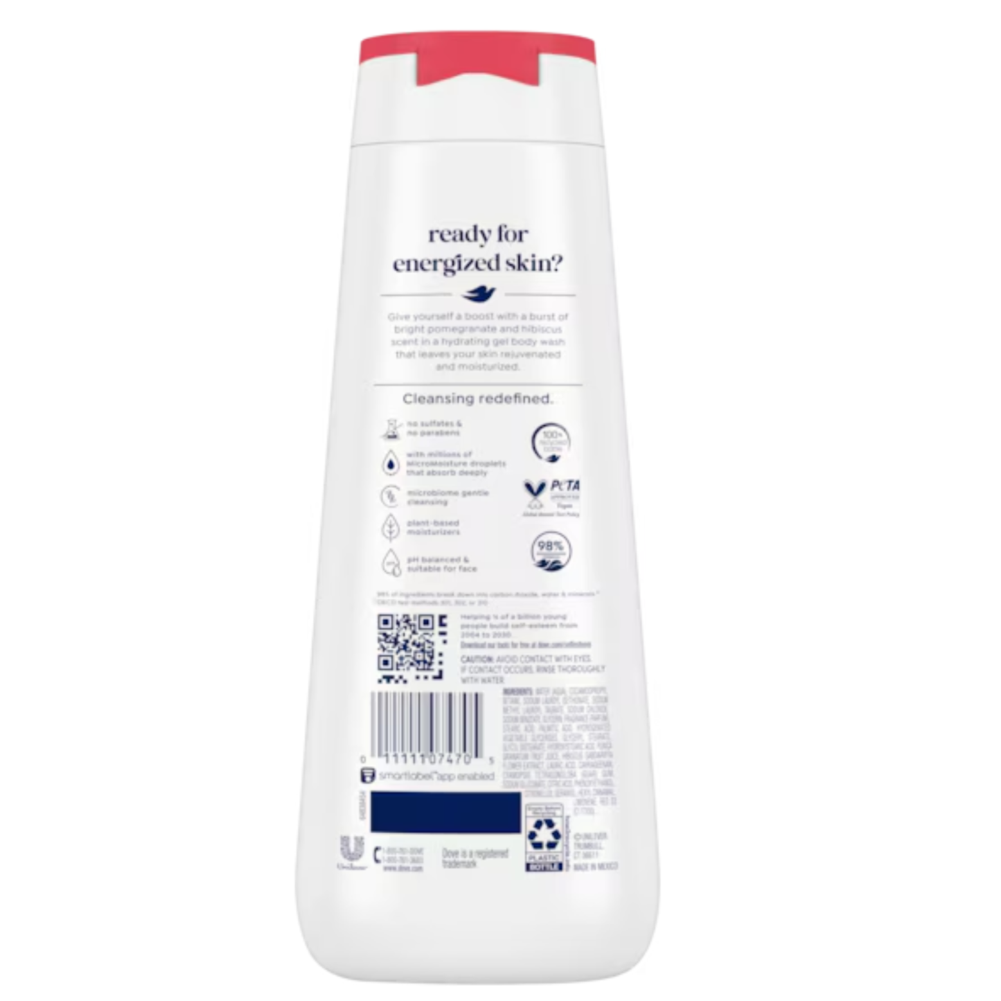 Dove Rejuvenate Body Wash With Pomegranate And Hibiscus