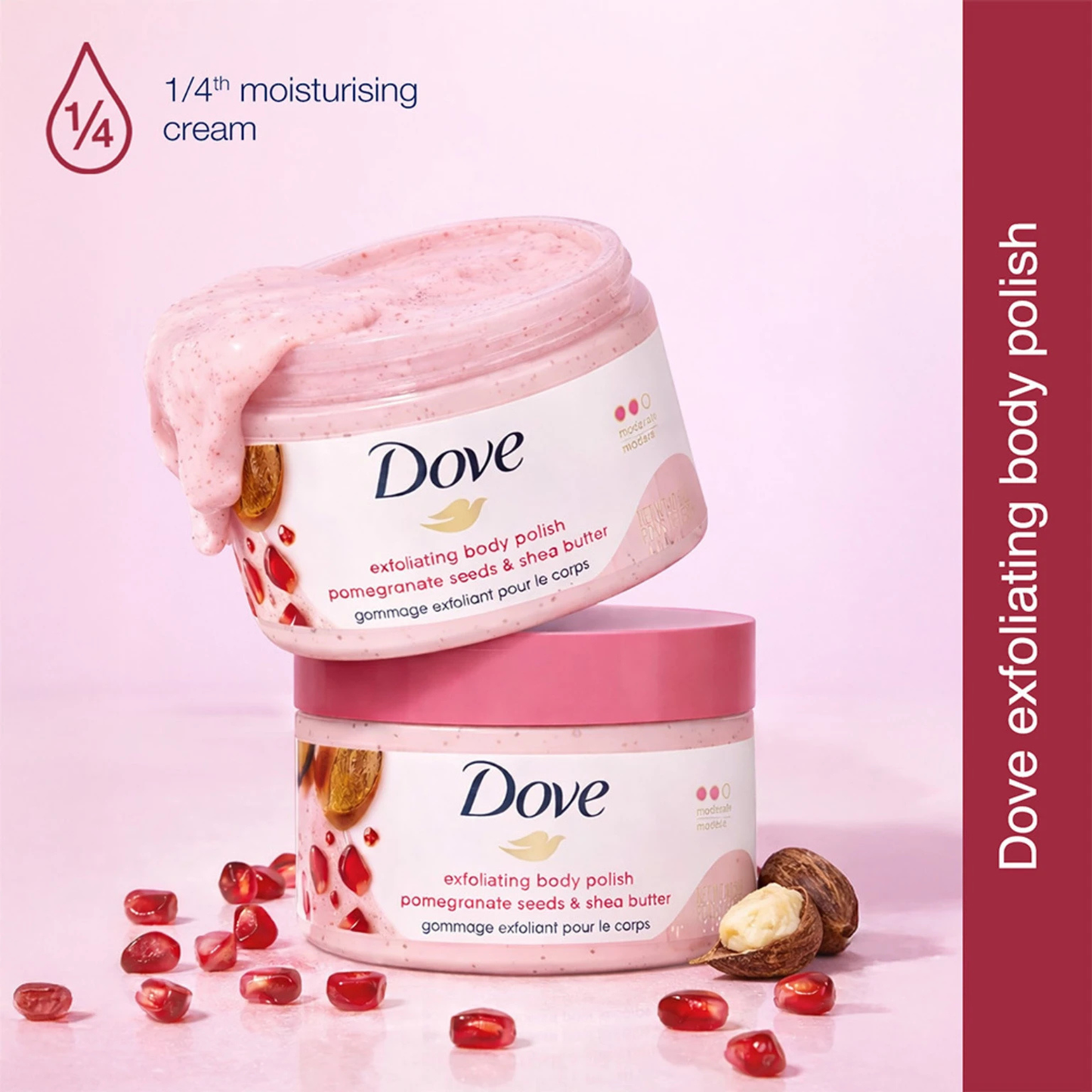 Dove Pomegranate Seeds & Shea Butter Exfoliating Body Polish Scrub