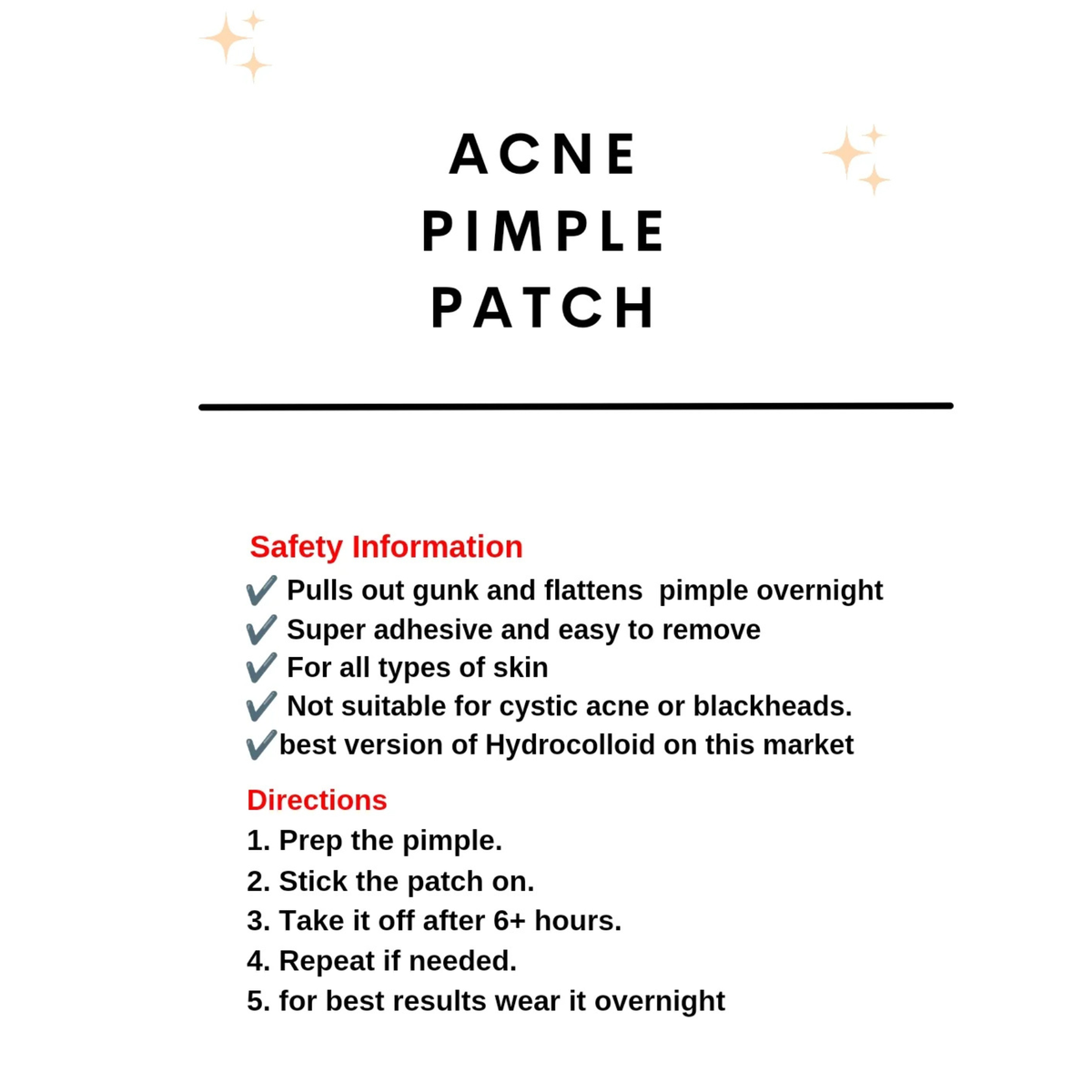 GOmicro Star Shape Pimple Patches