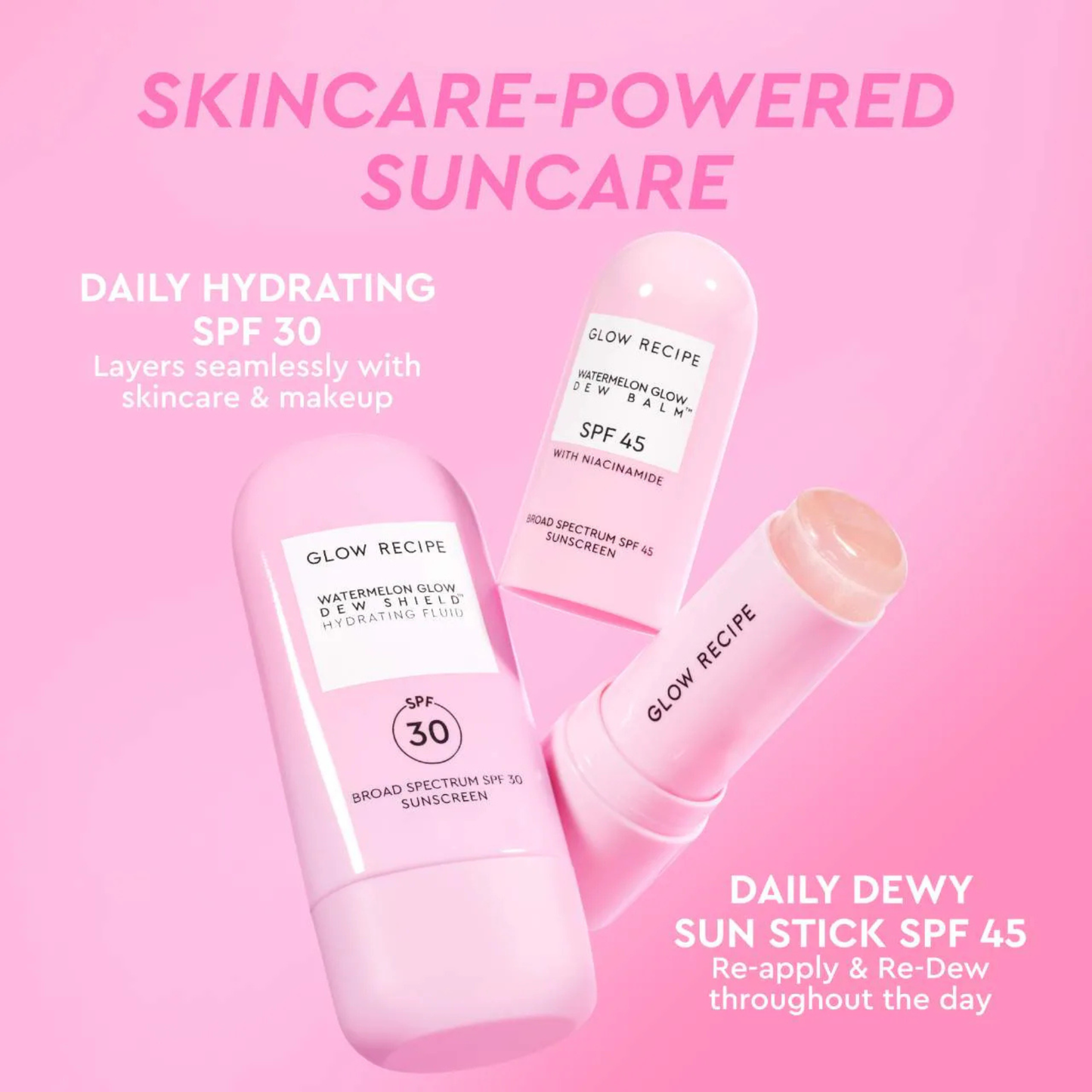 Glow Recipe Watermelon Glow Dew Shield Hydrating Fluid Sunscreen SPF30 PA+++