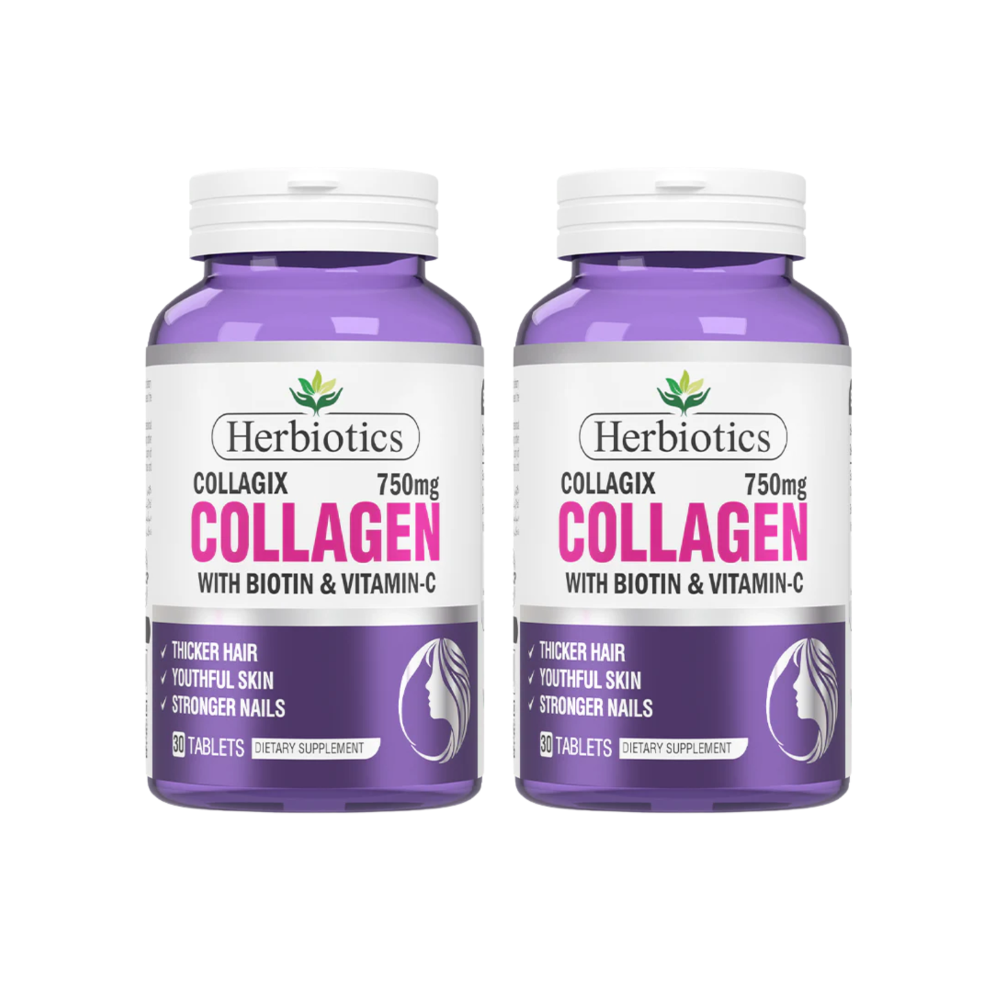 Herbiotics Collagix Collagen Biotin Vitamin C Supplements