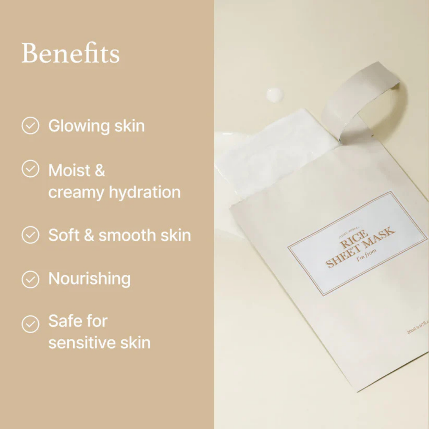 I'm From Rice Sheet Mask 20ml