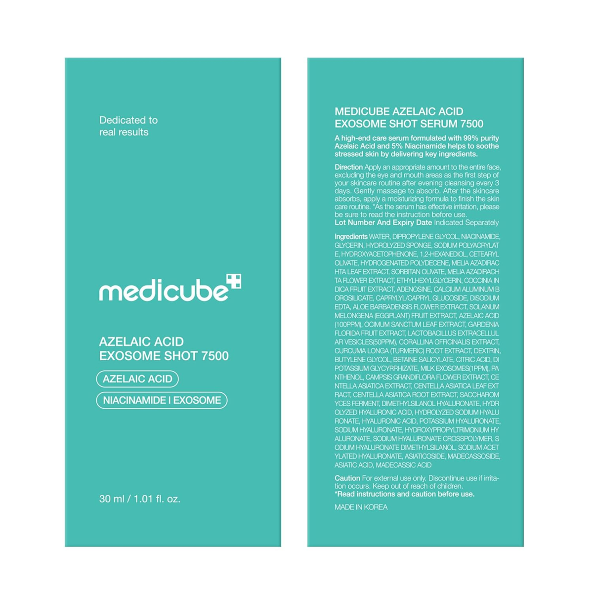 Medicube Azelaic Acid Exosome Shot Pore Ampoule 7500