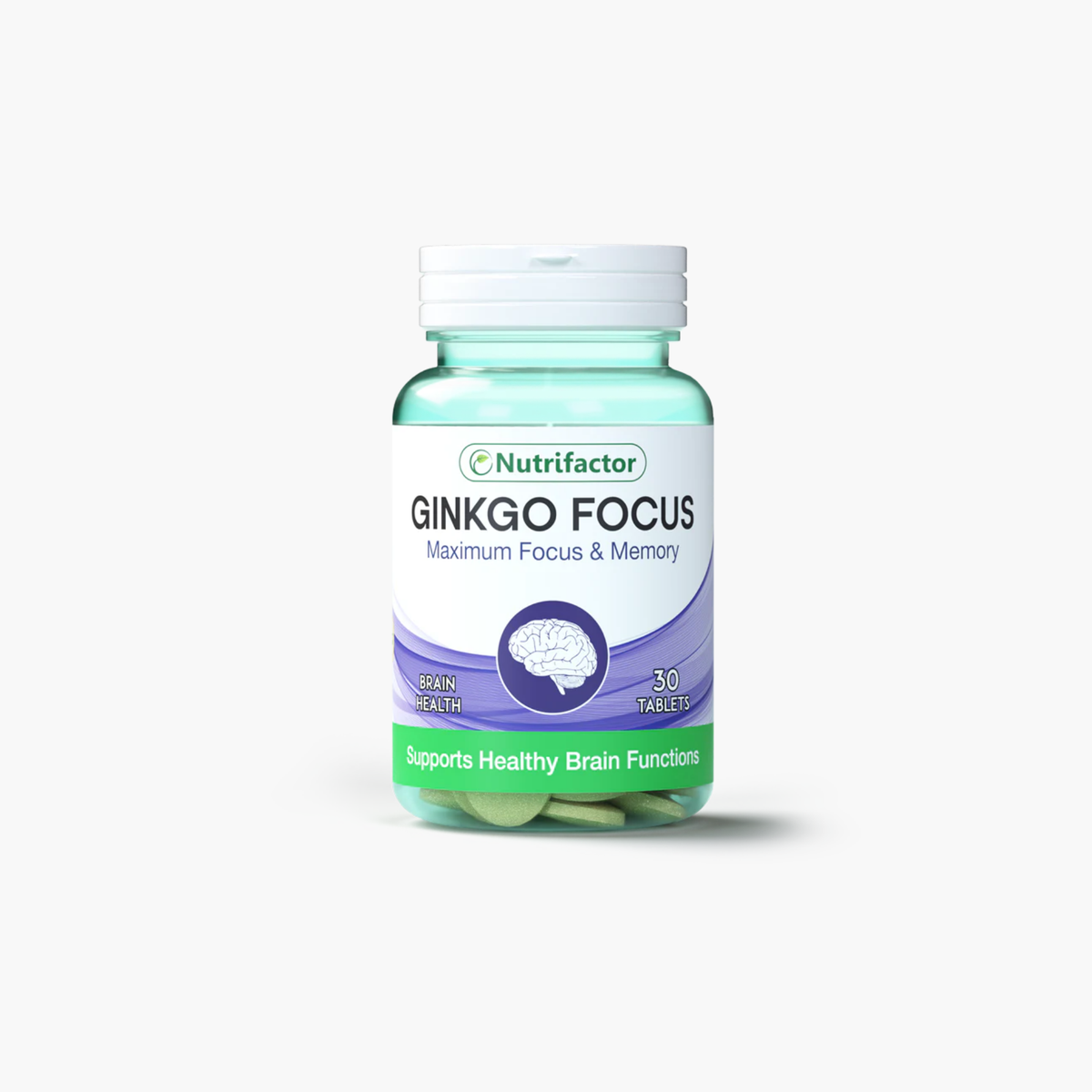 Nutrifactor Ginkgo Focus Maximum Focus And Memory Supplements 30 Tablets