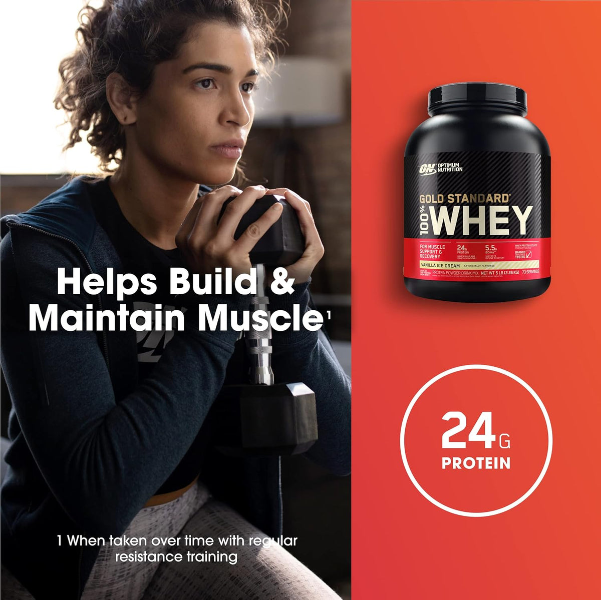 Optimum Nutrition Gold Standard 100% Whey Protein Powder