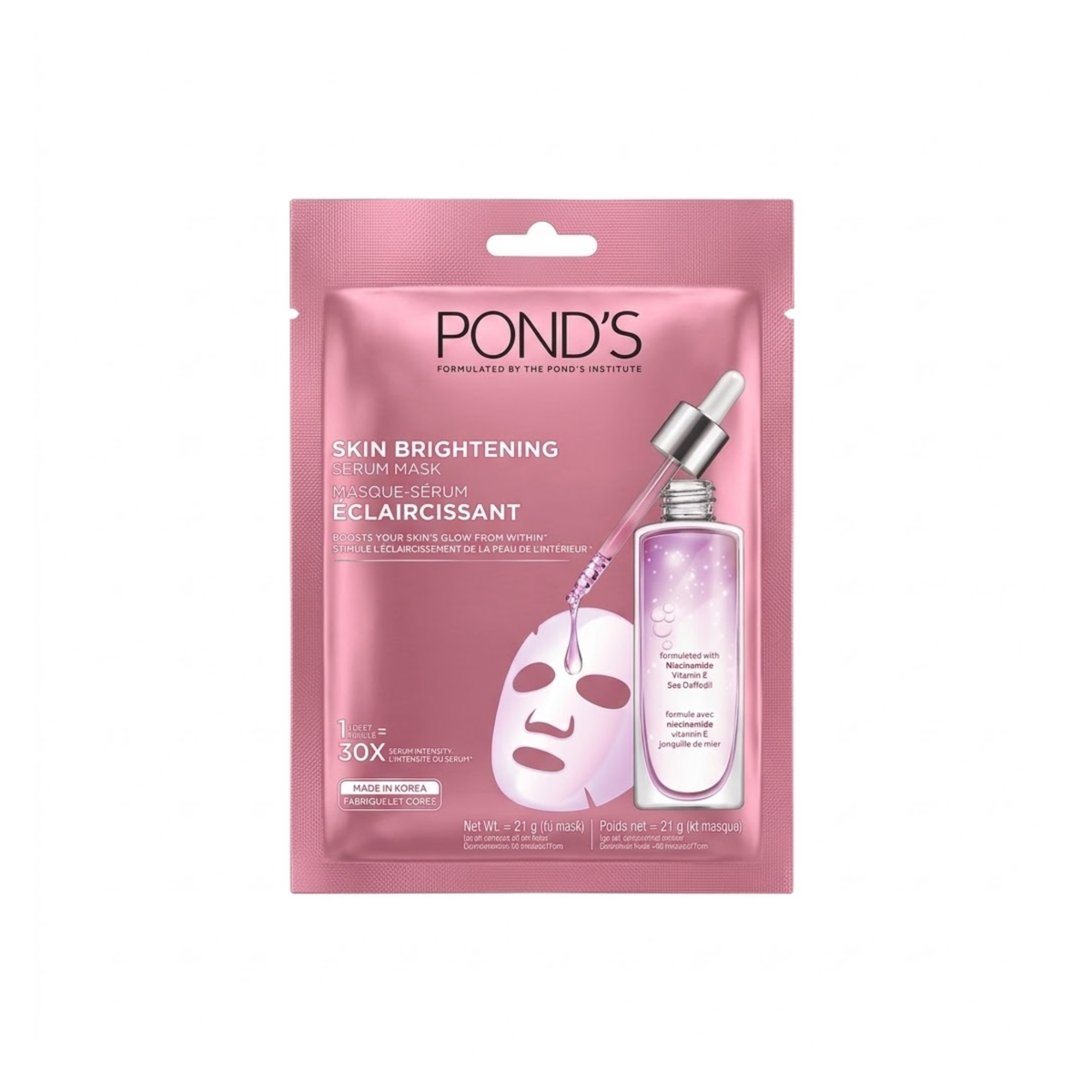 Ponds Skin Brightening Serum Mask Korea 21ml