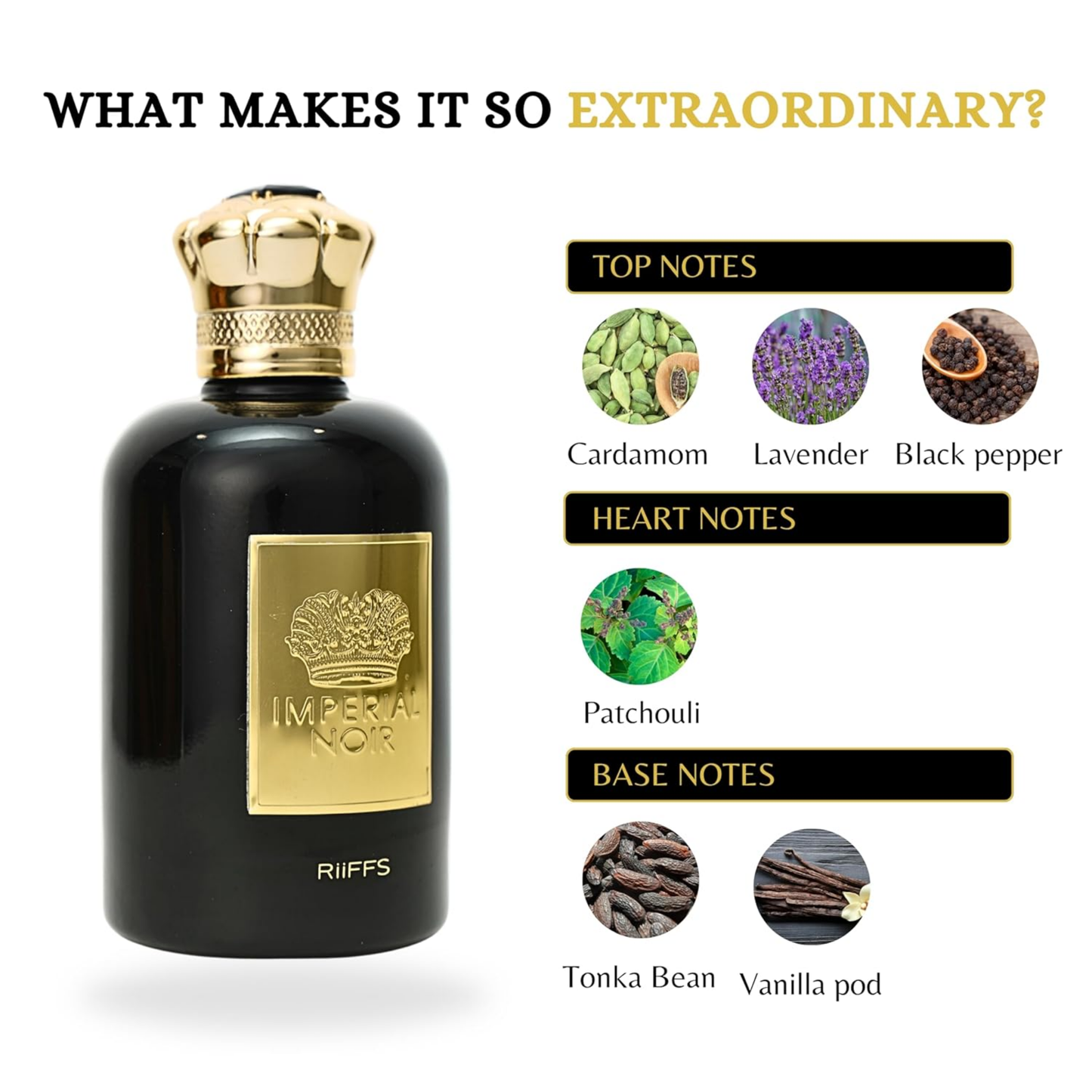 Riiffs Imperial Noir Eau De Parfum For Men 100ml