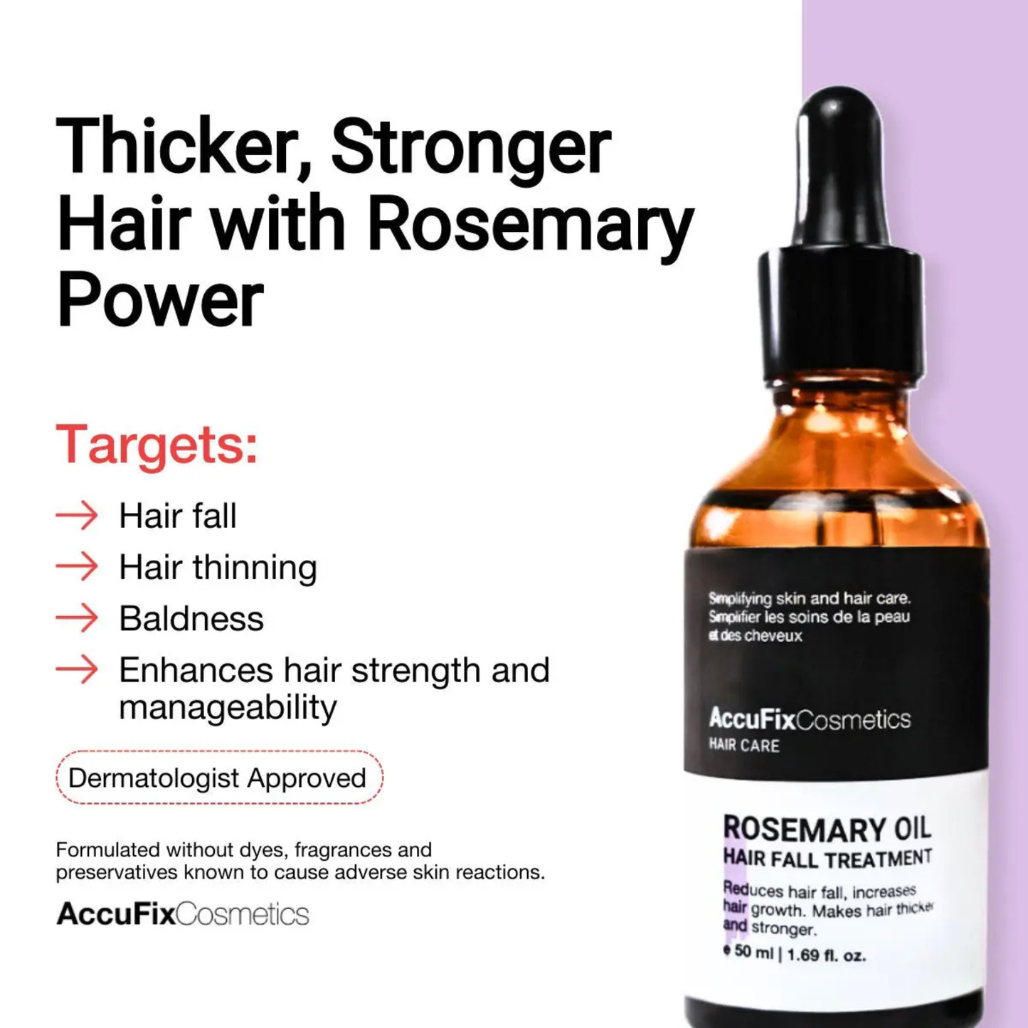 AccuFix Cosmetics Rosemary Oil Hair Fall Treatment