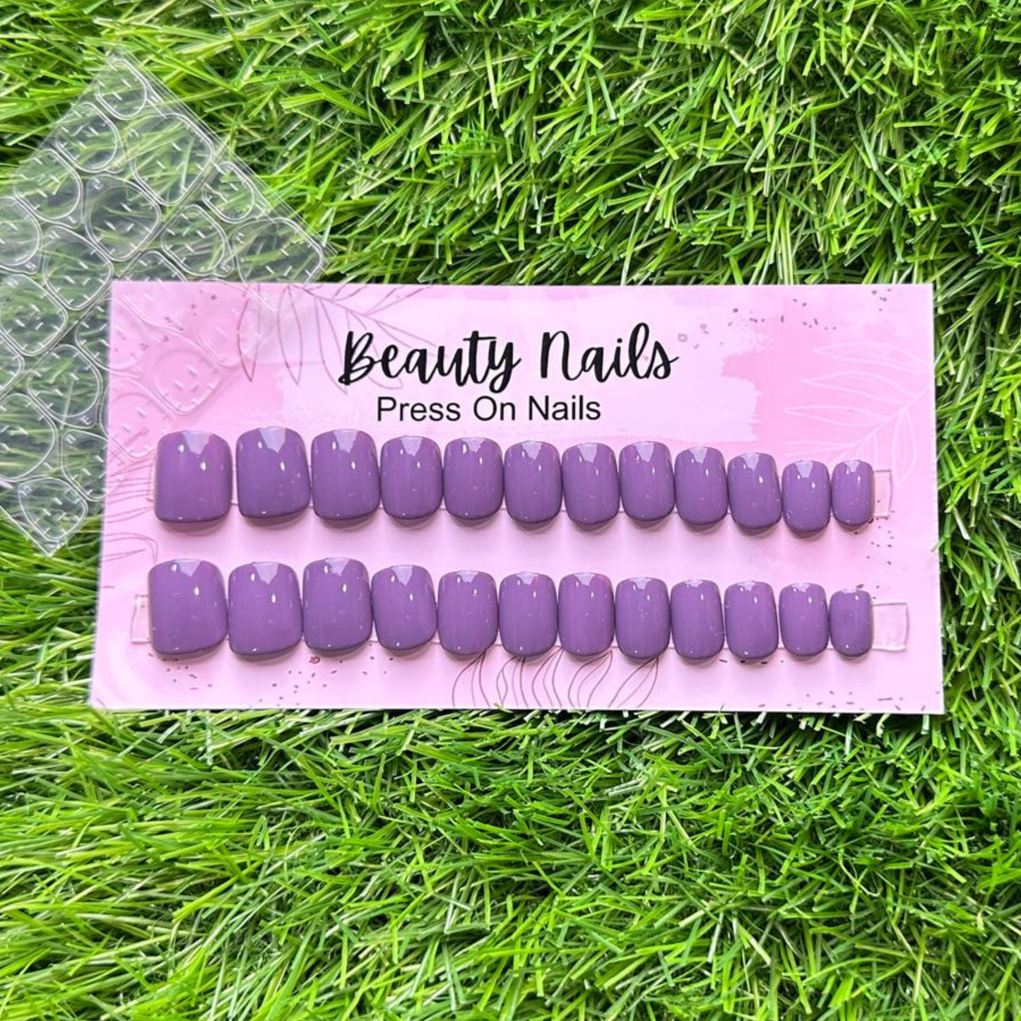 Beauty Nails Square Press On-Nails 24 Pieces