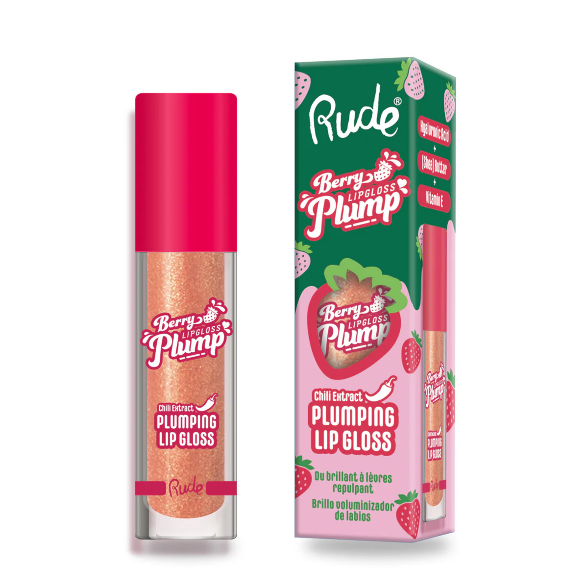 Rude Berry Plump Plumping Lip Gloss 4gm