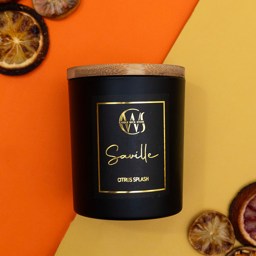 Candle Wick Store Saville Candle With Citrus Splash Scent