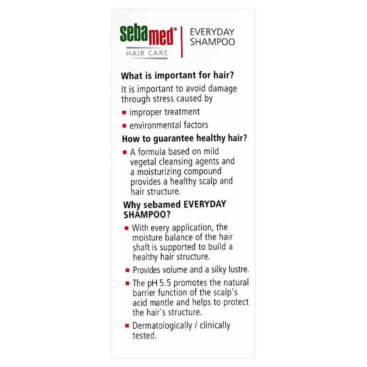 Sebamed Everyday Shampoo For Normal To Dry Hair