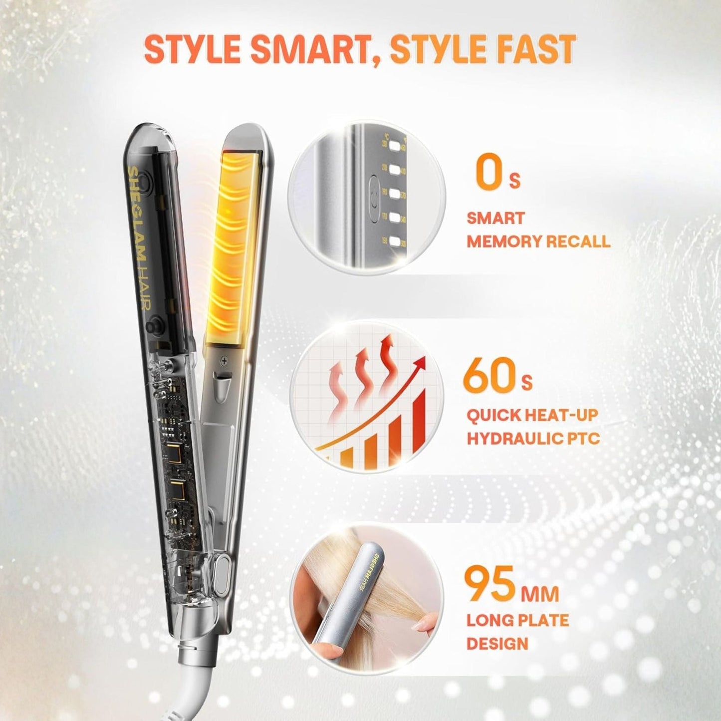Sheglam Sleek Chic Wide Glide Straightener