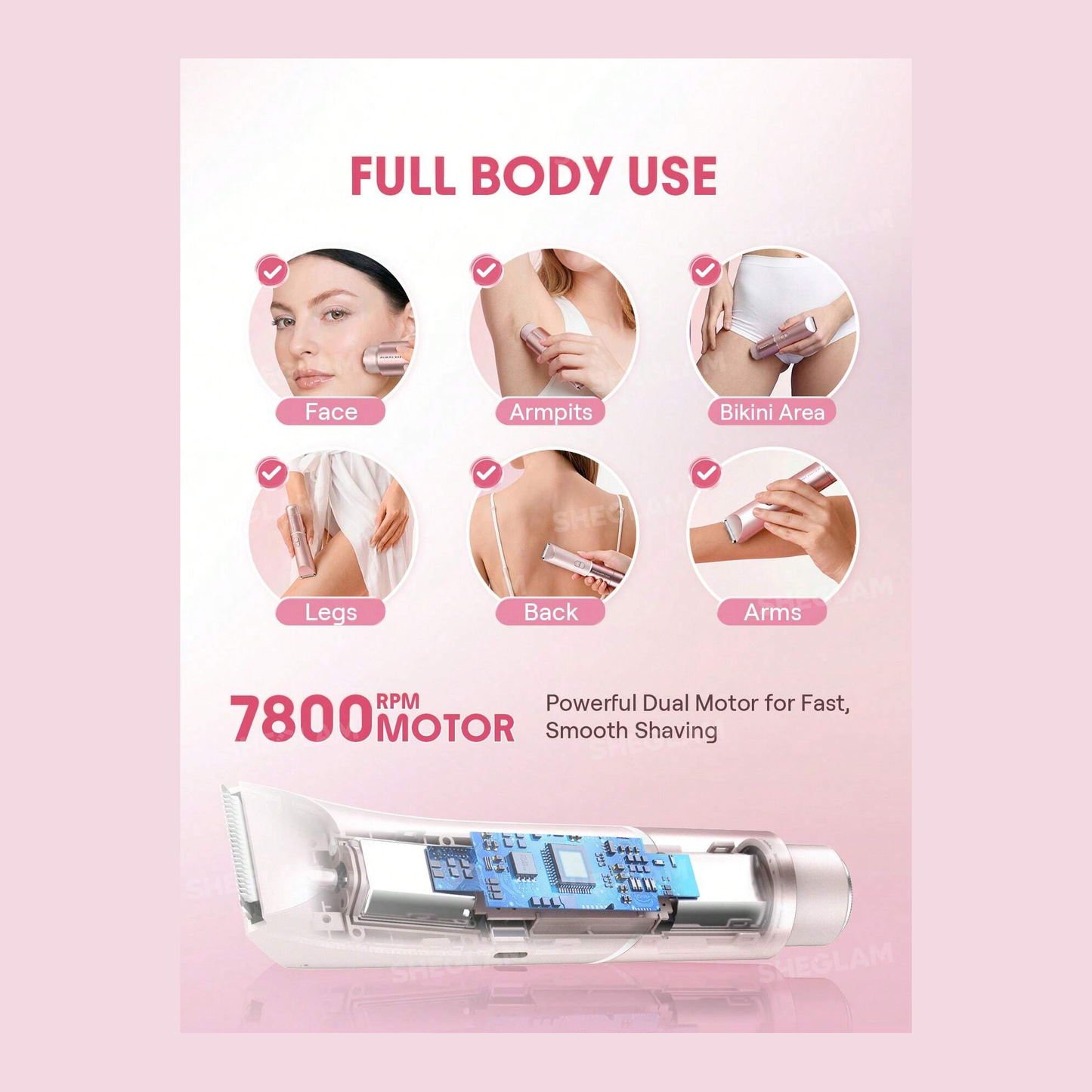 Sheglam Smooth Moves Dual-Head Electric Bikini Trimmer