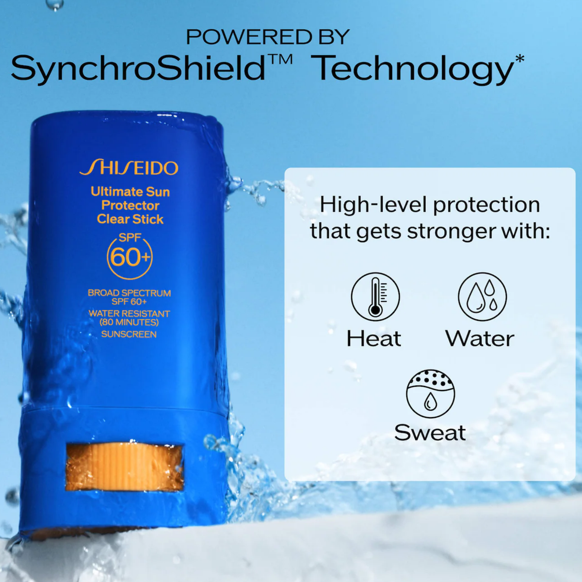Shiseido Ultimate Sun Protector Clear Stick SPF 60+ 20gm