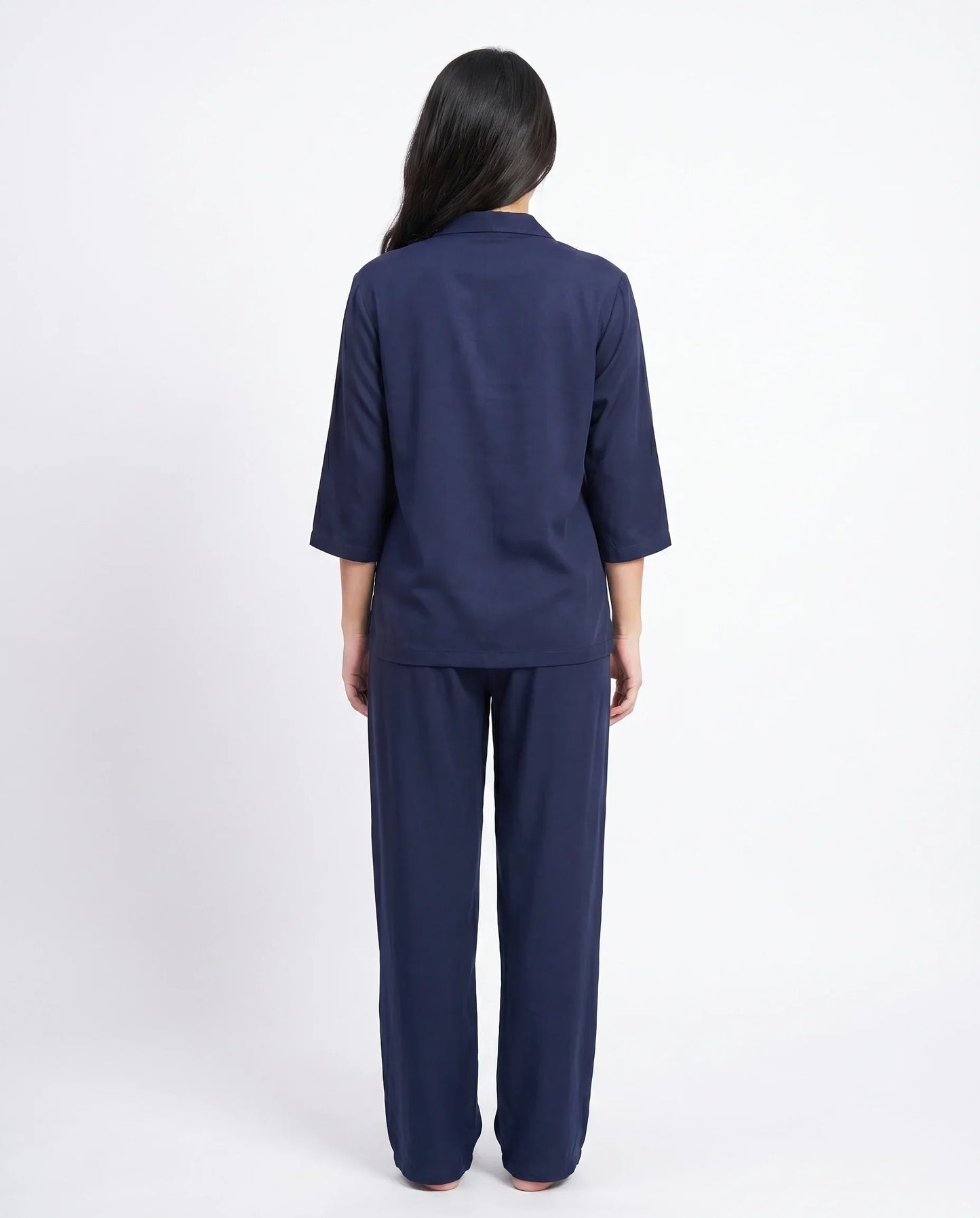 Sajiero Summer Loungewear Set Softco Navy Blue