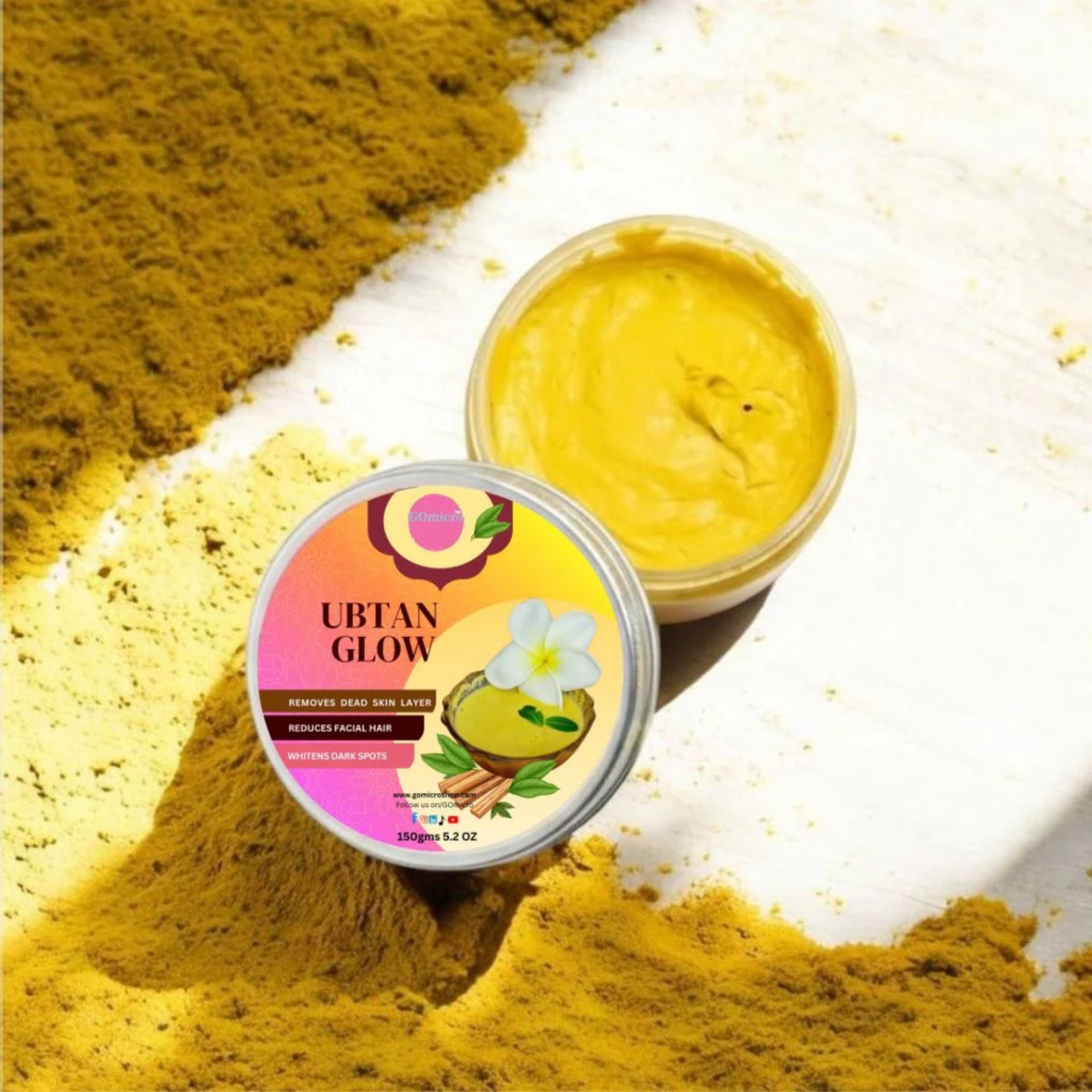 GOmicro Ubtan Glow Brightening Facial Paste