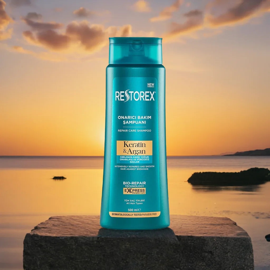 Restorex Keratin & Argan Repair Care Shampoo For All Hair Types 500ml