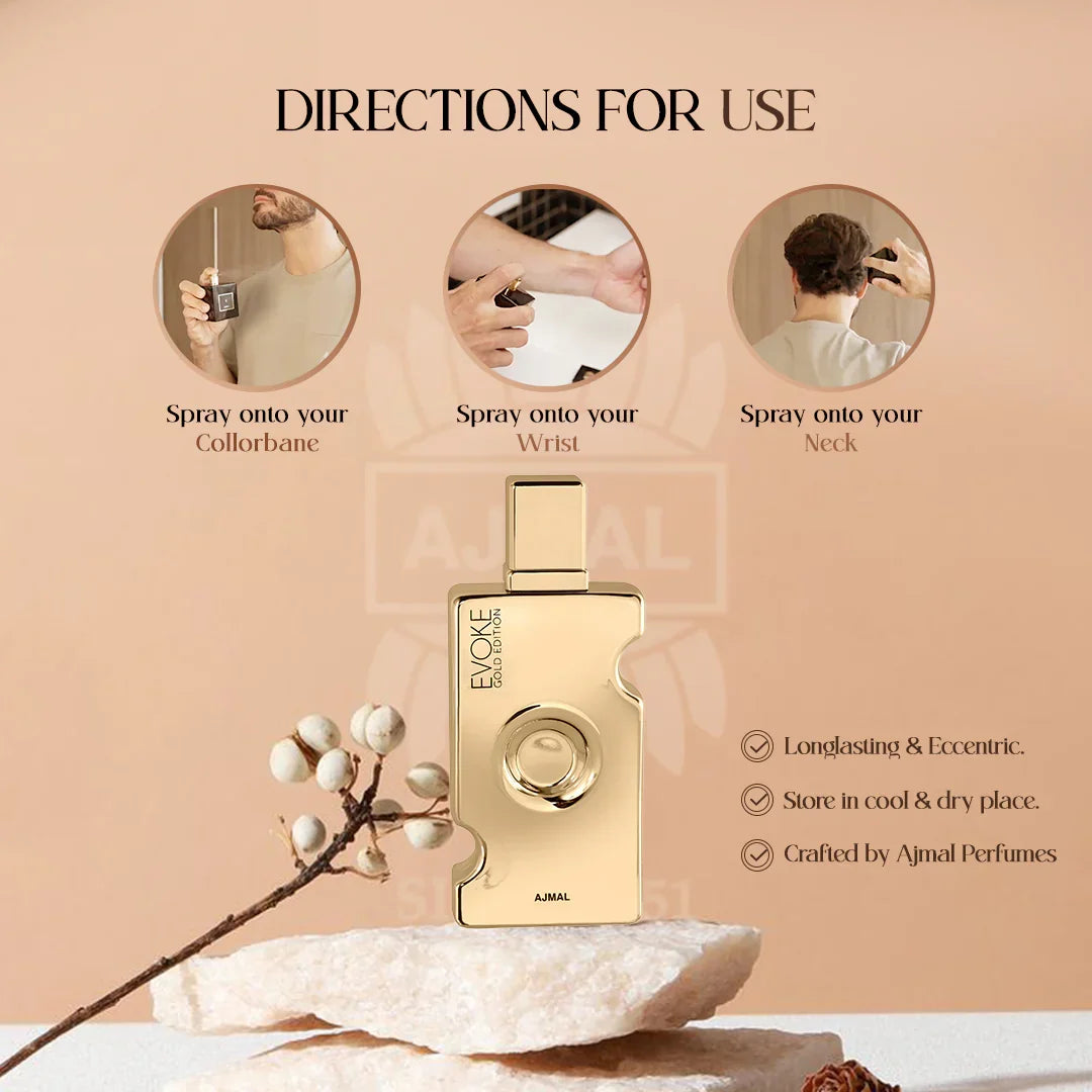 Ajmal Evoke Gold Edition Eau De Parfum For Women 75ml