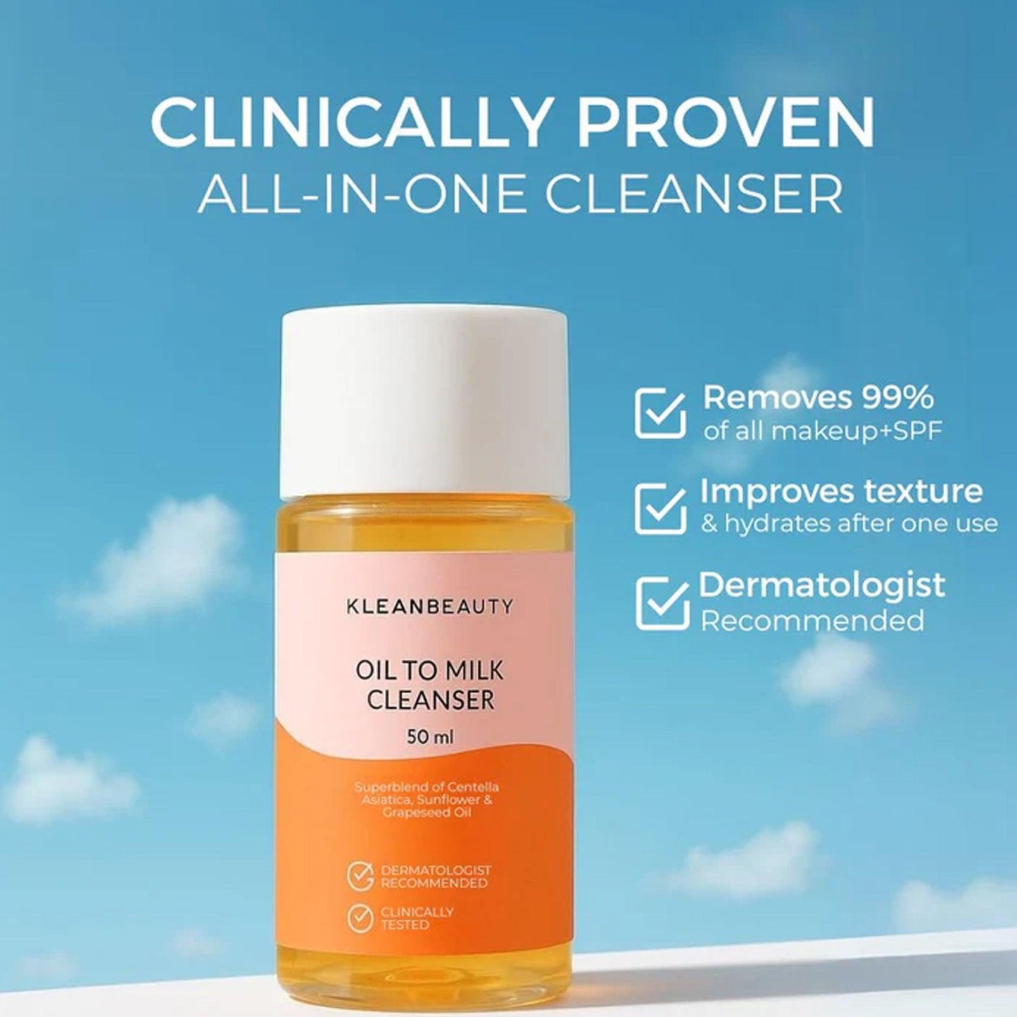 Klean Beauty Oil To Milk Cleanser