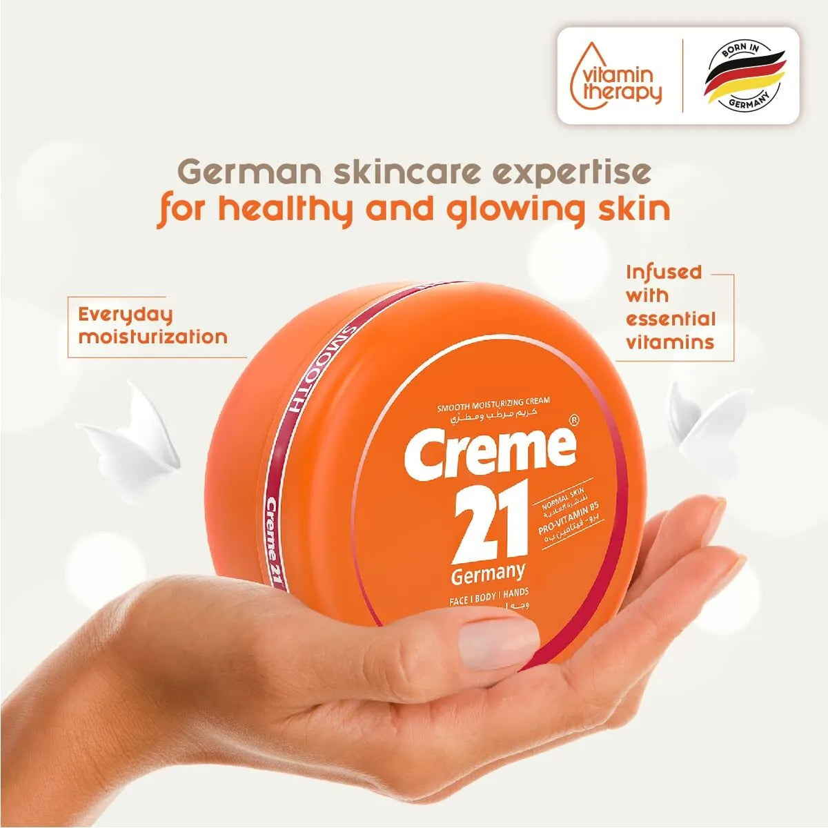 Creme 21 Smooth Moisturizing Cream With Pro-Vitamin B-5 For Normal Skin Germany
