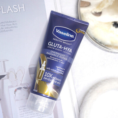 Vaseline Healthy Bright Gluta-Hya Over Night Radiance Repair Serum Burst Lotion