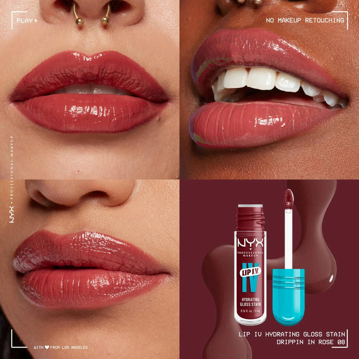 NYX Lip IV Hydrating Gloss Stain 5ml