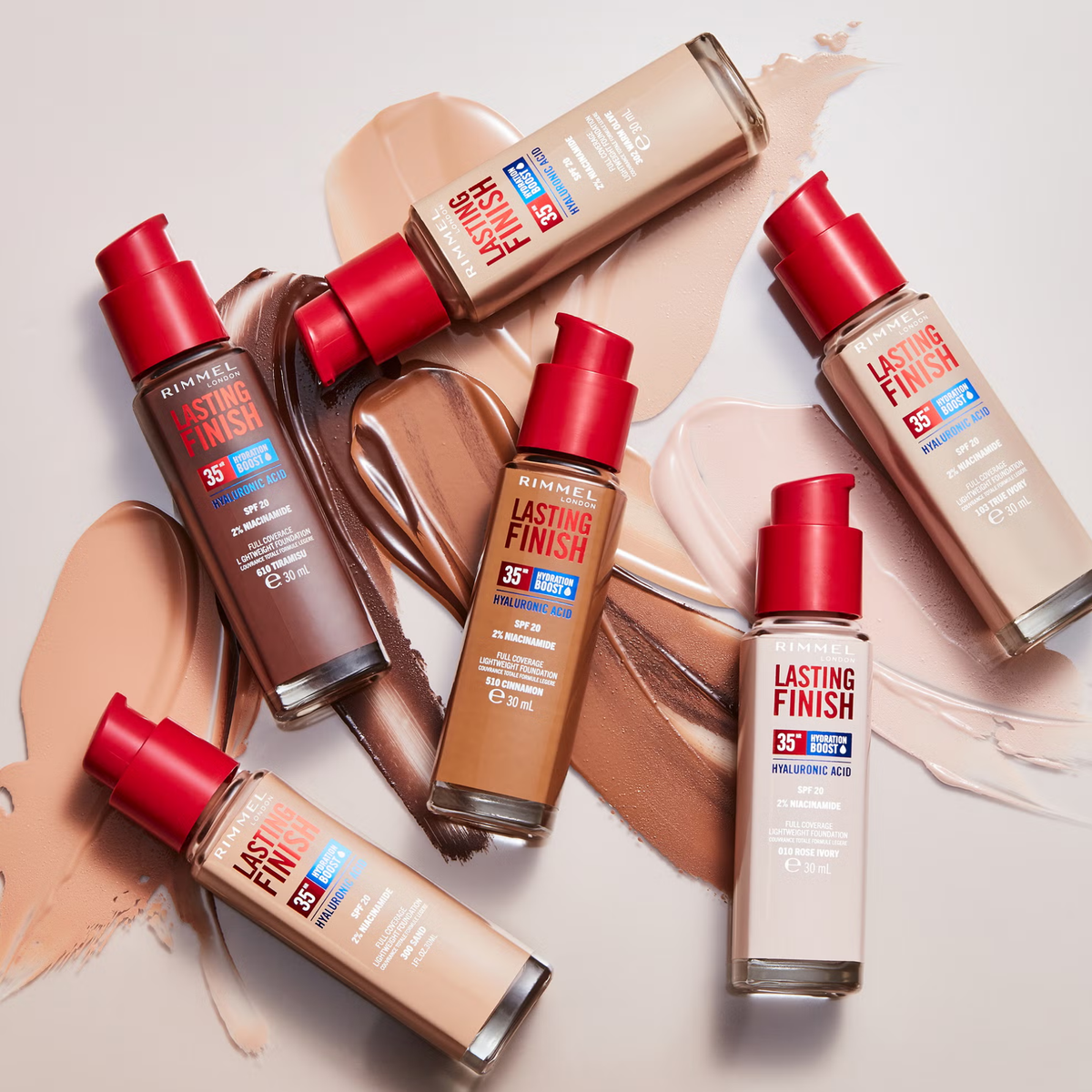 Rimmel Lasting Finish 35HR Full Coverage Lightweight Foundation SPF 20 30ml