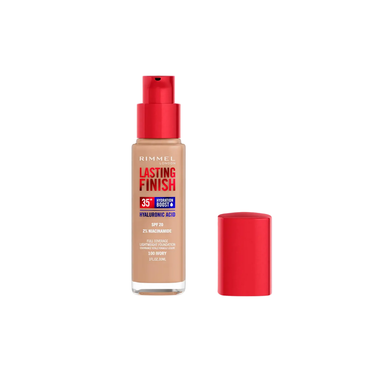 Rimmel Lasting Finish 35HR Full Coverage Lightweight Foundation SPF 20 30ml