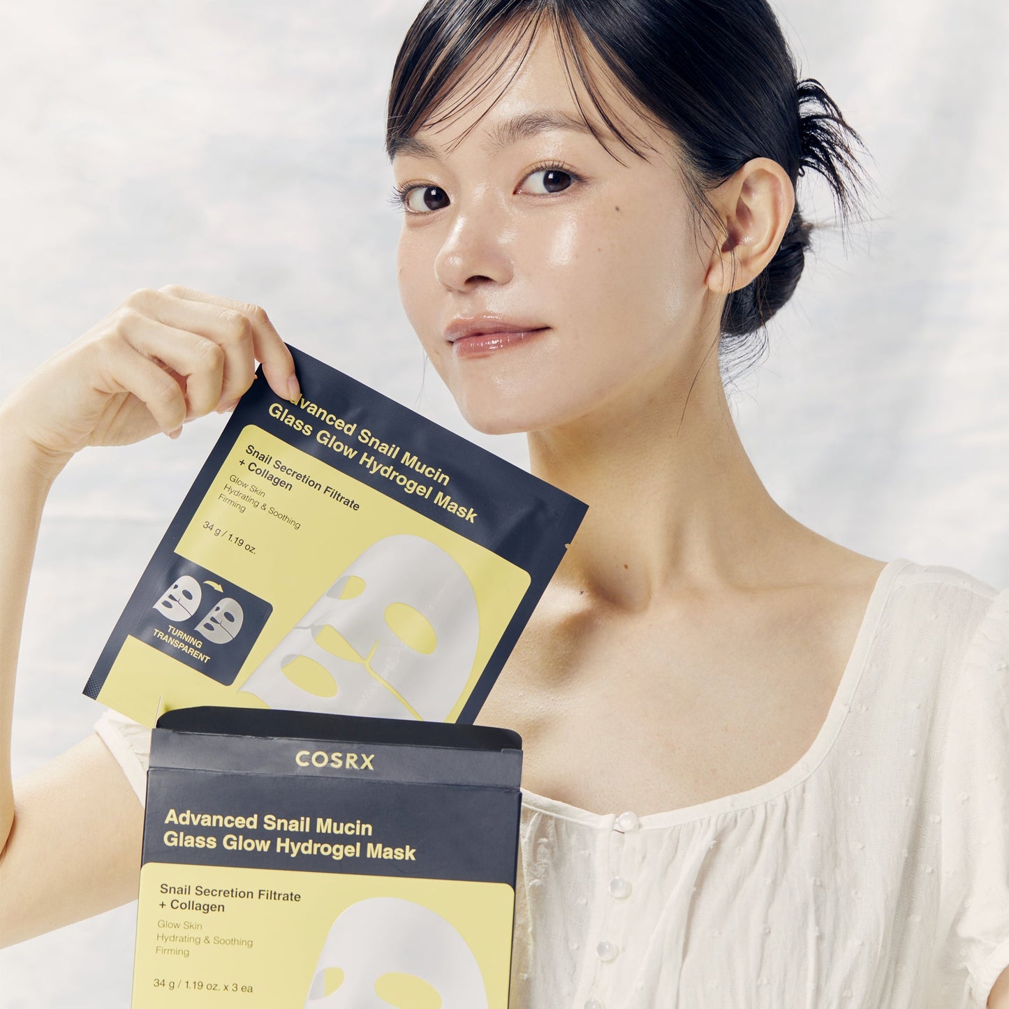COSRX Advanced Snail Glass Glow Hydrogel Mask Box