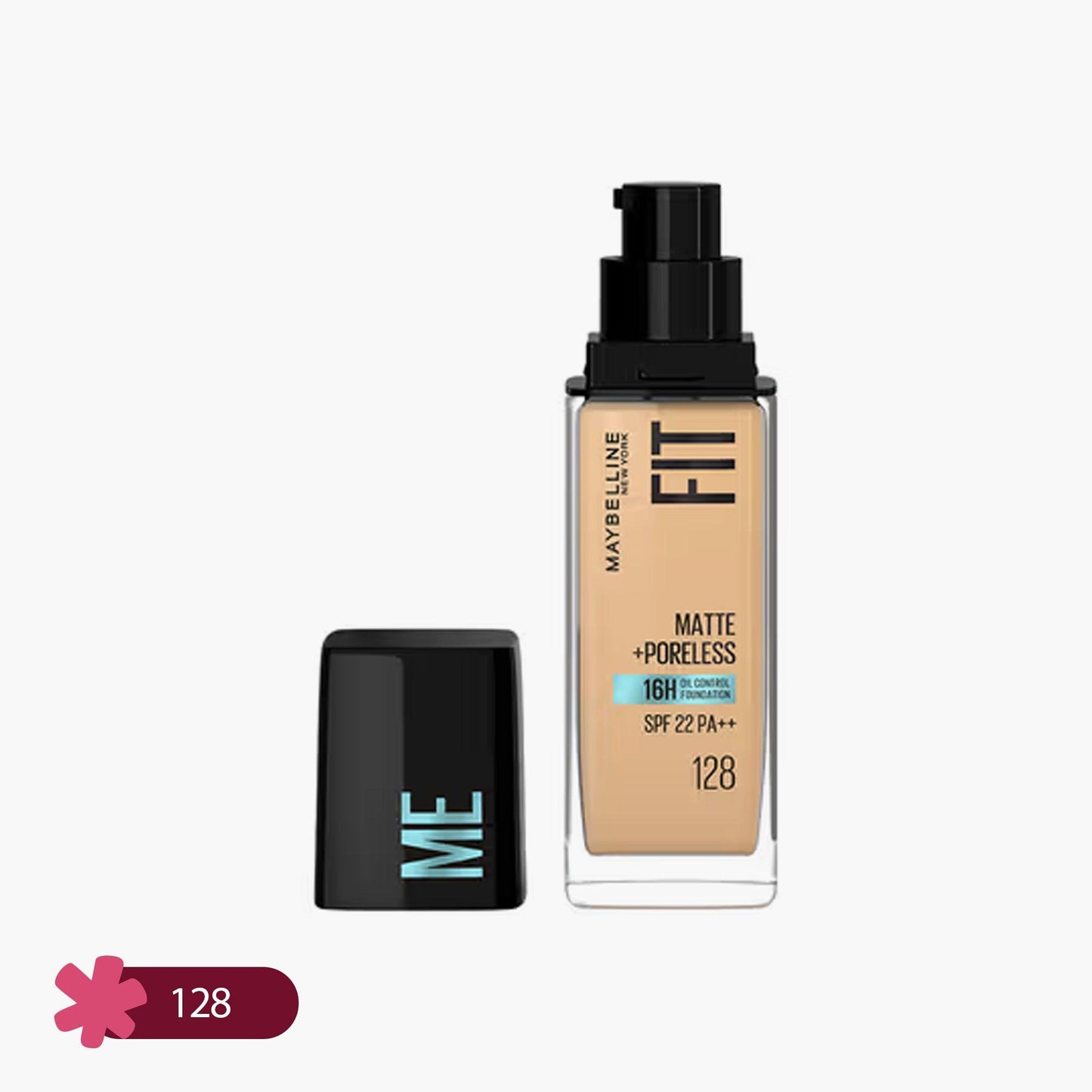 Maybelline Fit Me Matte+Poreless 16H Oil Control Liquid Foundation Normal to Oily Skin SPF 22 PA++ 30ml