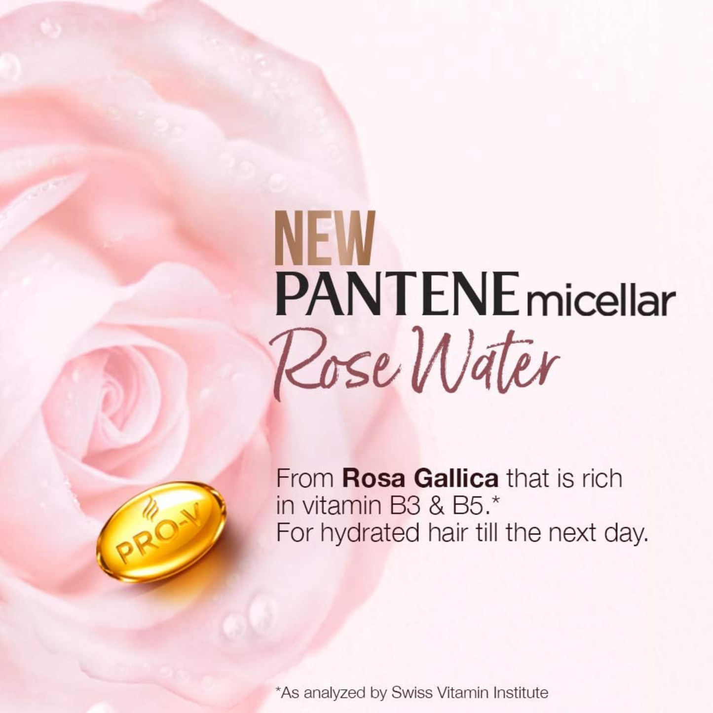 Pantene Micellar Detox & Hydrate Rose Water Scalp Shampoo